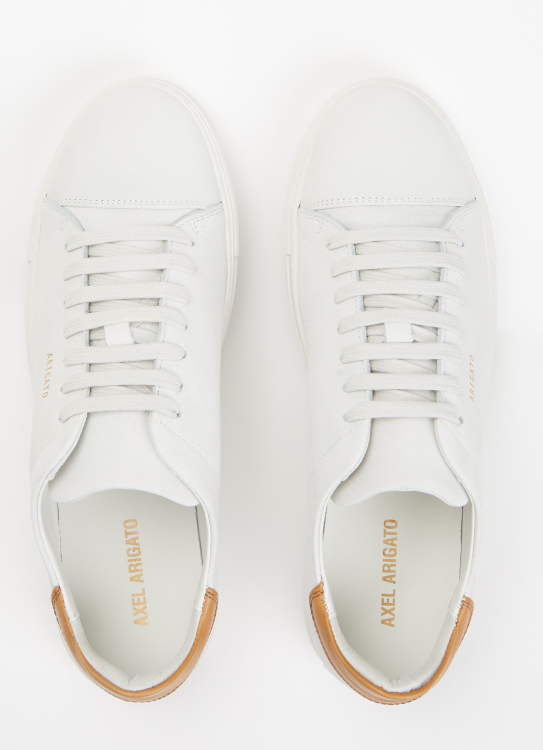 Axel Arigato Clean 90 Cap sneaker van leer - detail 3 gebroken wit