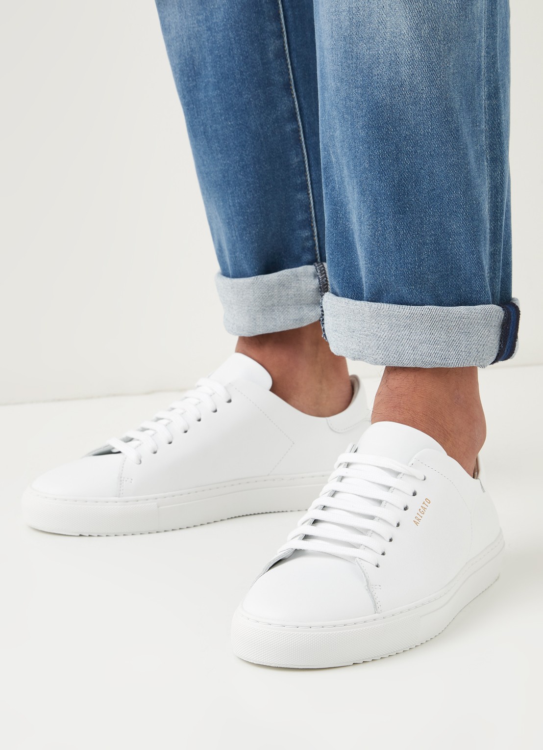Axel Arigato Clean 90 sneaker van leer - voorkant 6 wit