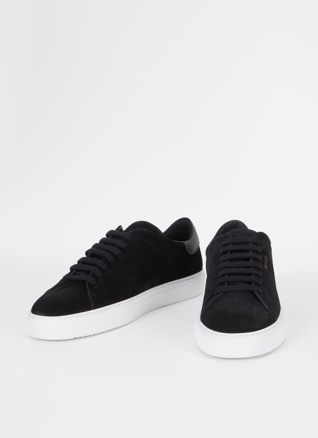 Axel Arigato Clean 90 sneaker van suède met logo - detail 2 zwart