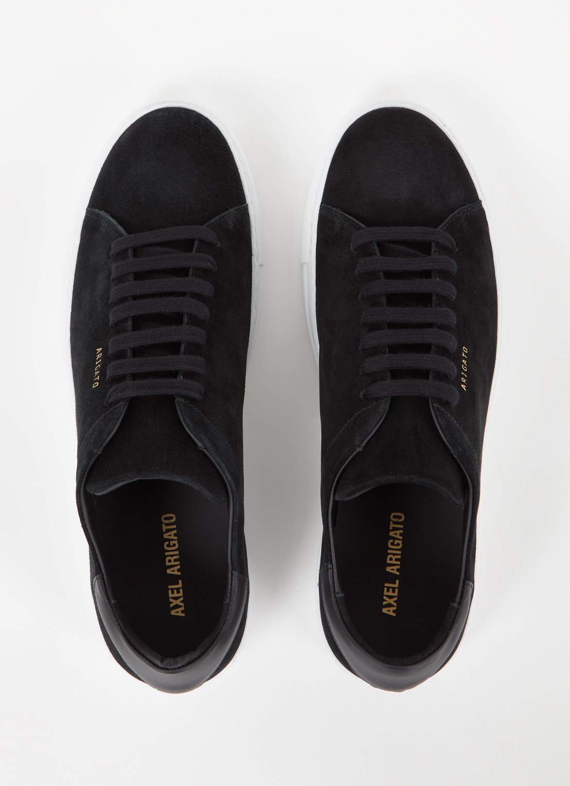 Axel Arigato Clean 90 sneaker van suède met logo - detail 3 zwart