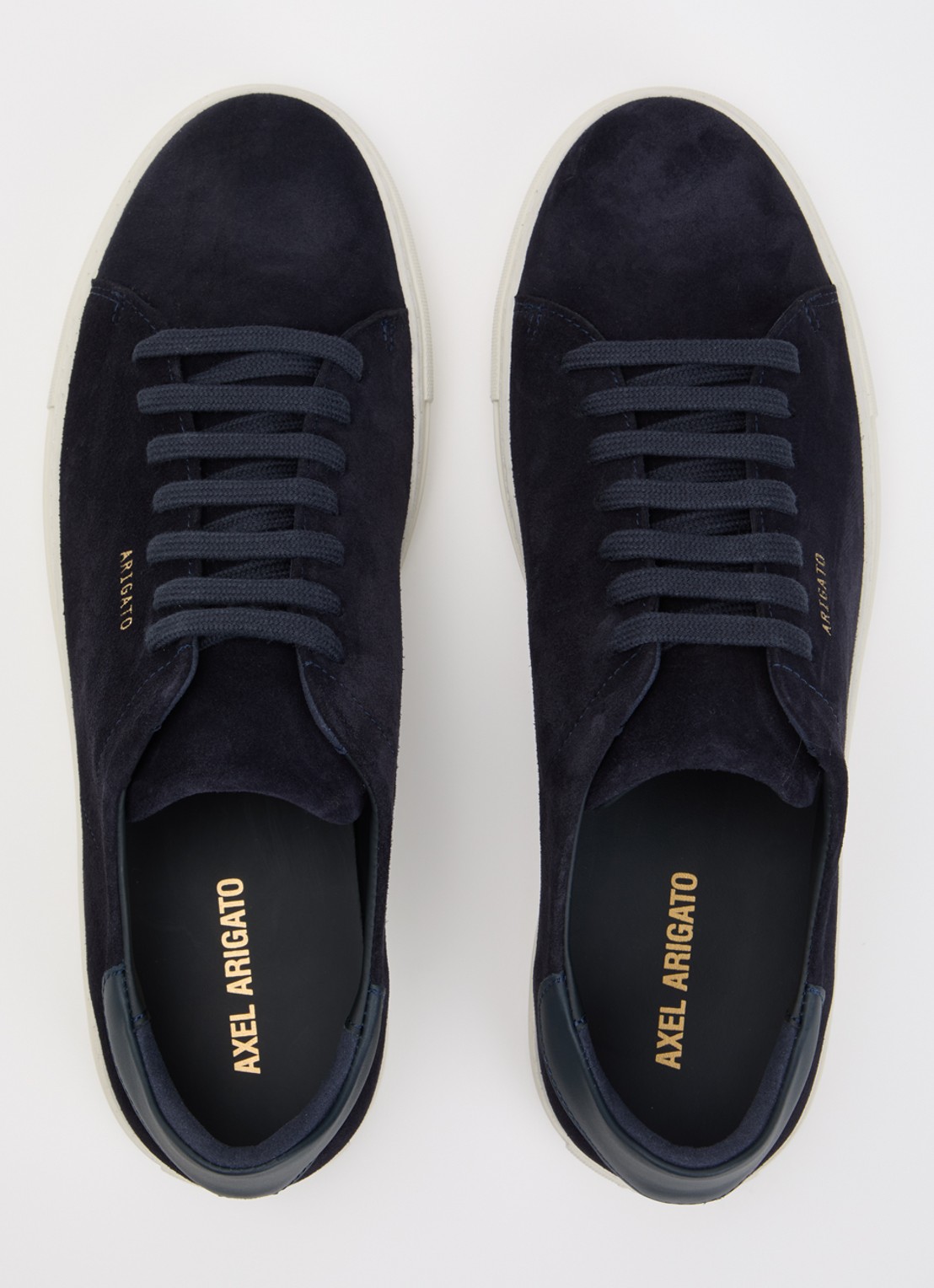 Axel Arigato Clean 90 sneaker van suède met logo - detail 3 blauw