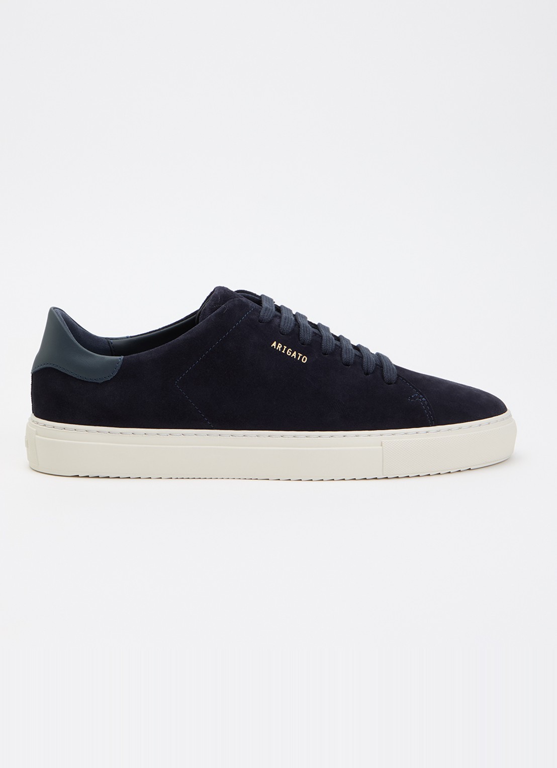 Axel Arigato Clean 90 sneaker van suède met logo - voorkant 5 blauw