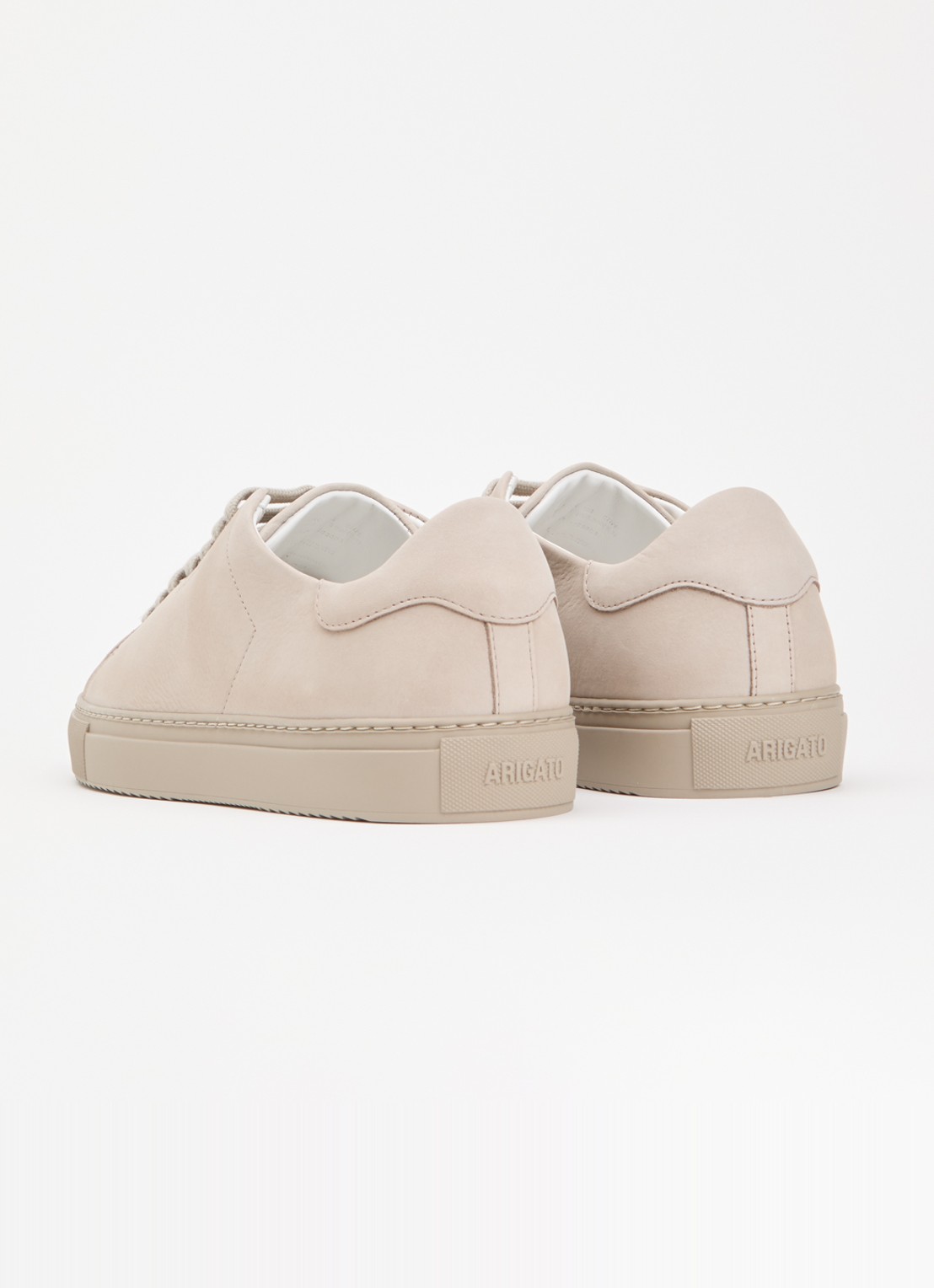Axel Arigato Clean 90 sneaker van suède - achterkant 3 taupe