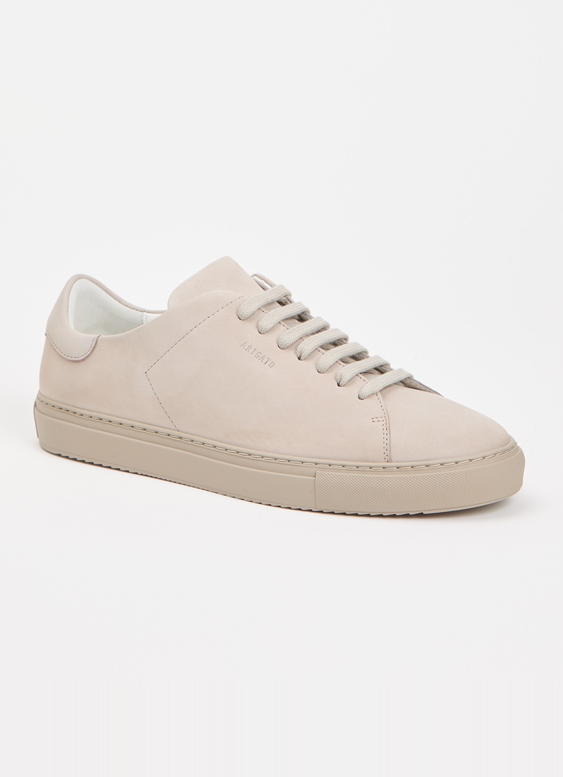Axel Arigato Clean 90 sneaker van suède - voorkant taupe