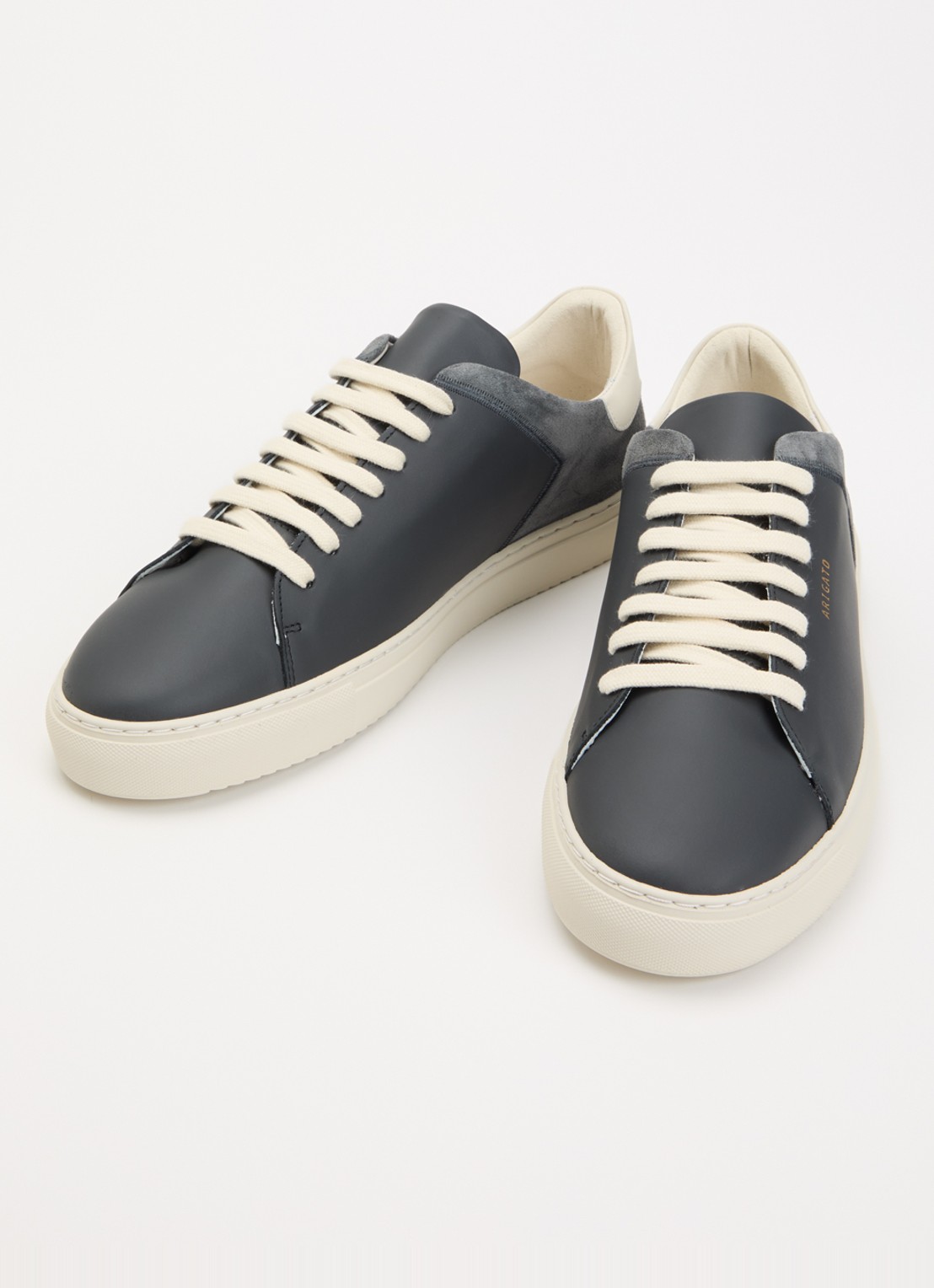 Axel Arigato Clean 90 Split sneaker van leer met details van suède - detail zwart
