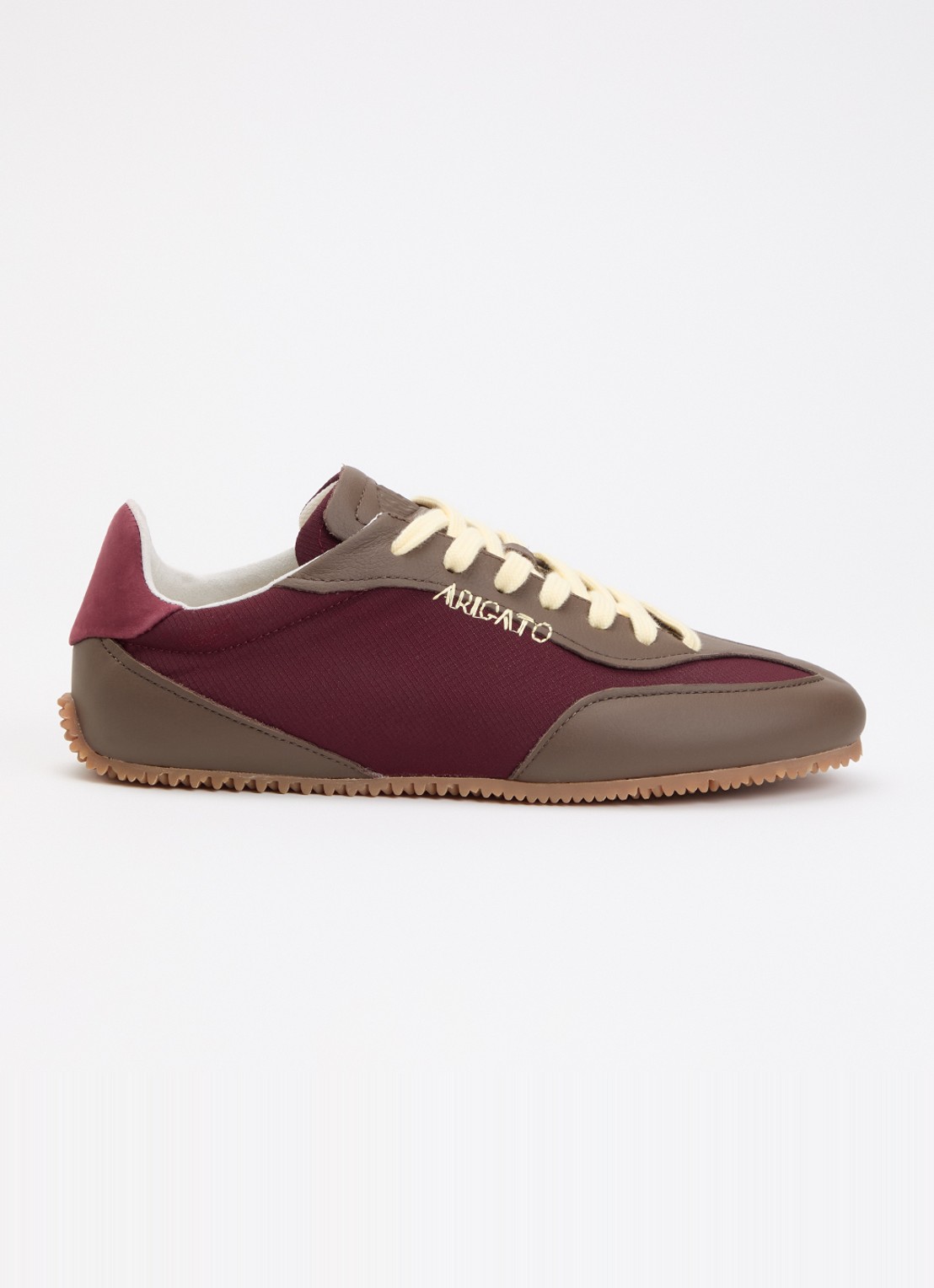 Axel Arigato Daze Runner sneaker met leren details en logo - voorkant 2 bordeauxrood