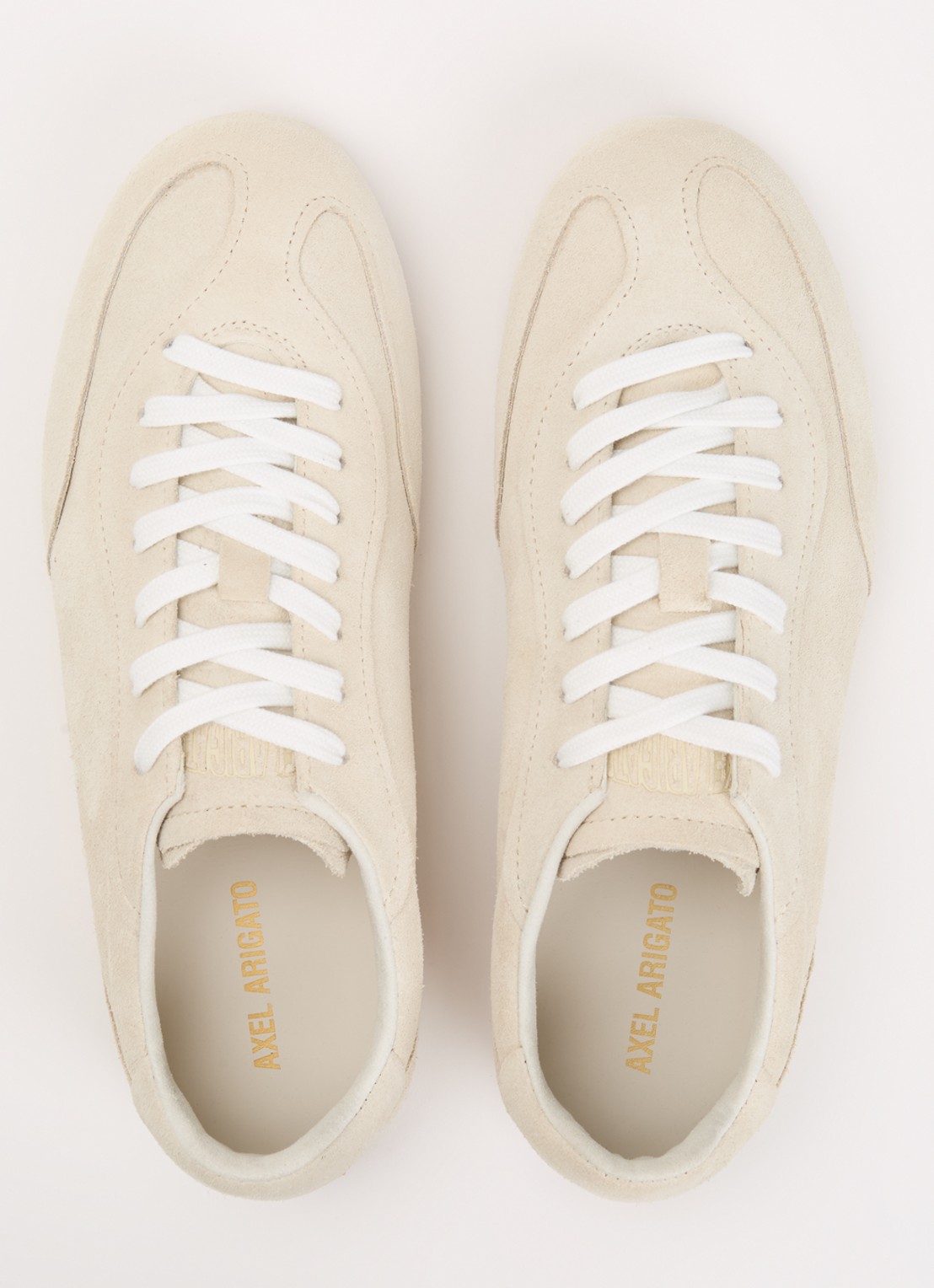 Axel Arigato Daze Runner sneaker van suède met logo - detail 4 creme