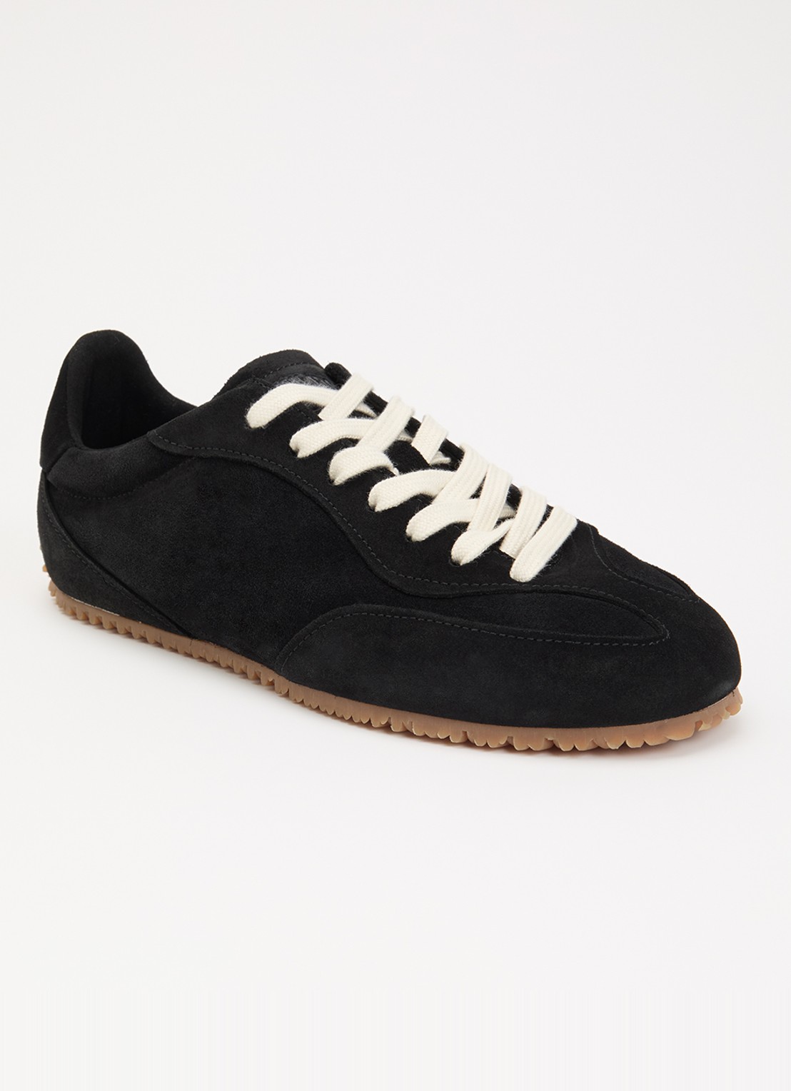 Axel Arigato Daze Runner sneaker van suède met logo - voorkant 5 zwart