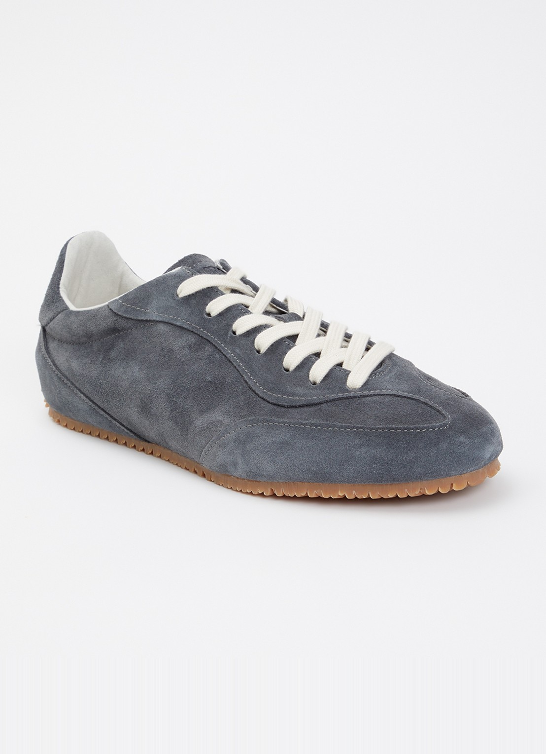 Axel Arigato Daze Runner sneaker van suède met logo - voorkant donkergrijs