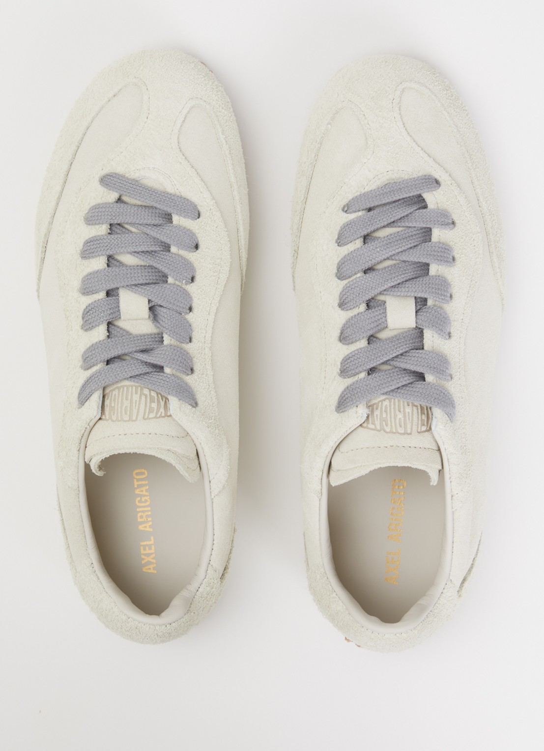 Axel Arigato Daze runner sneaker van suéde  - detail 3 gebroken wit