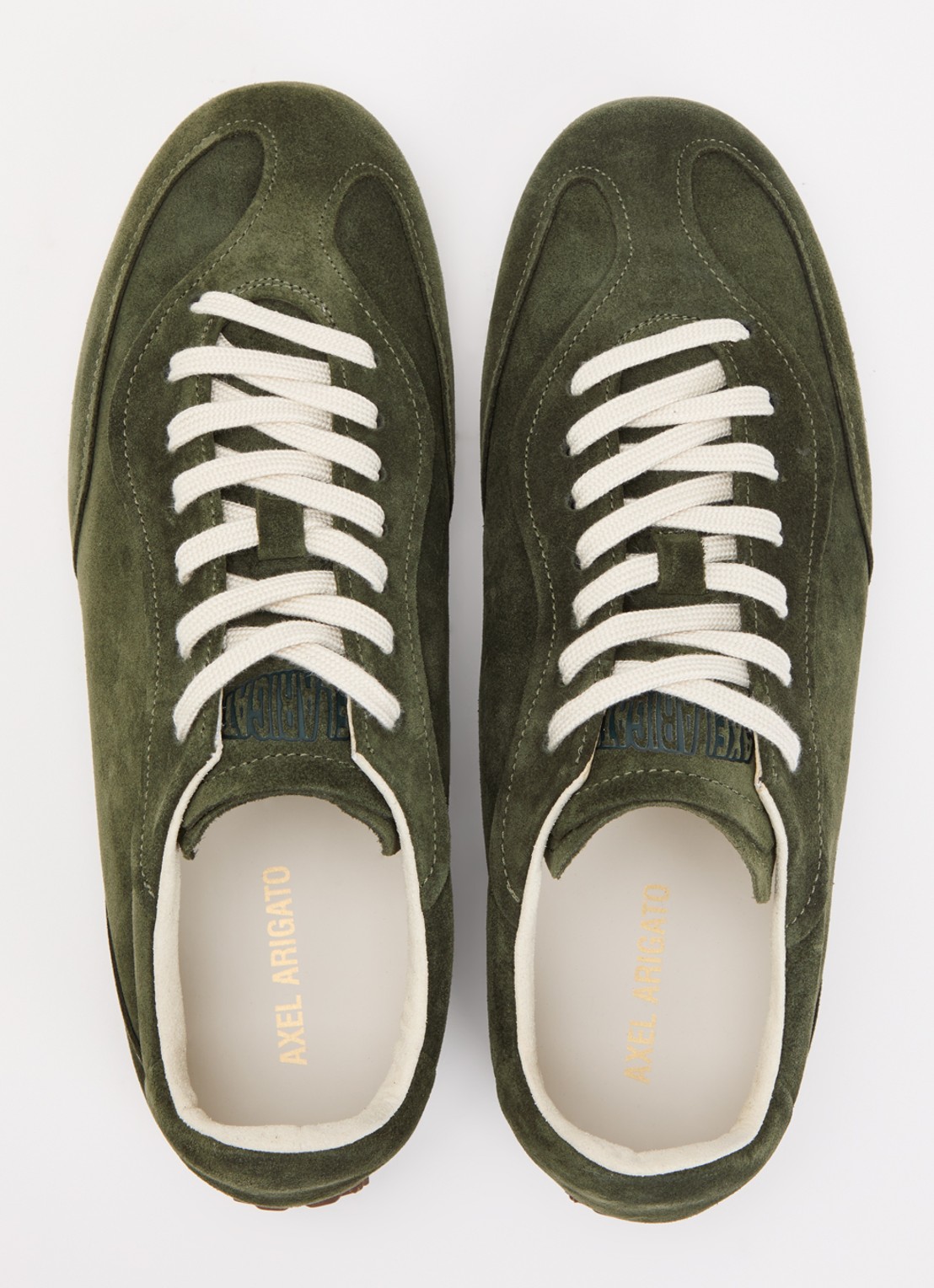 Axel Arigato Daze Runner sneaker van suède - detail 4 donkerkhaki