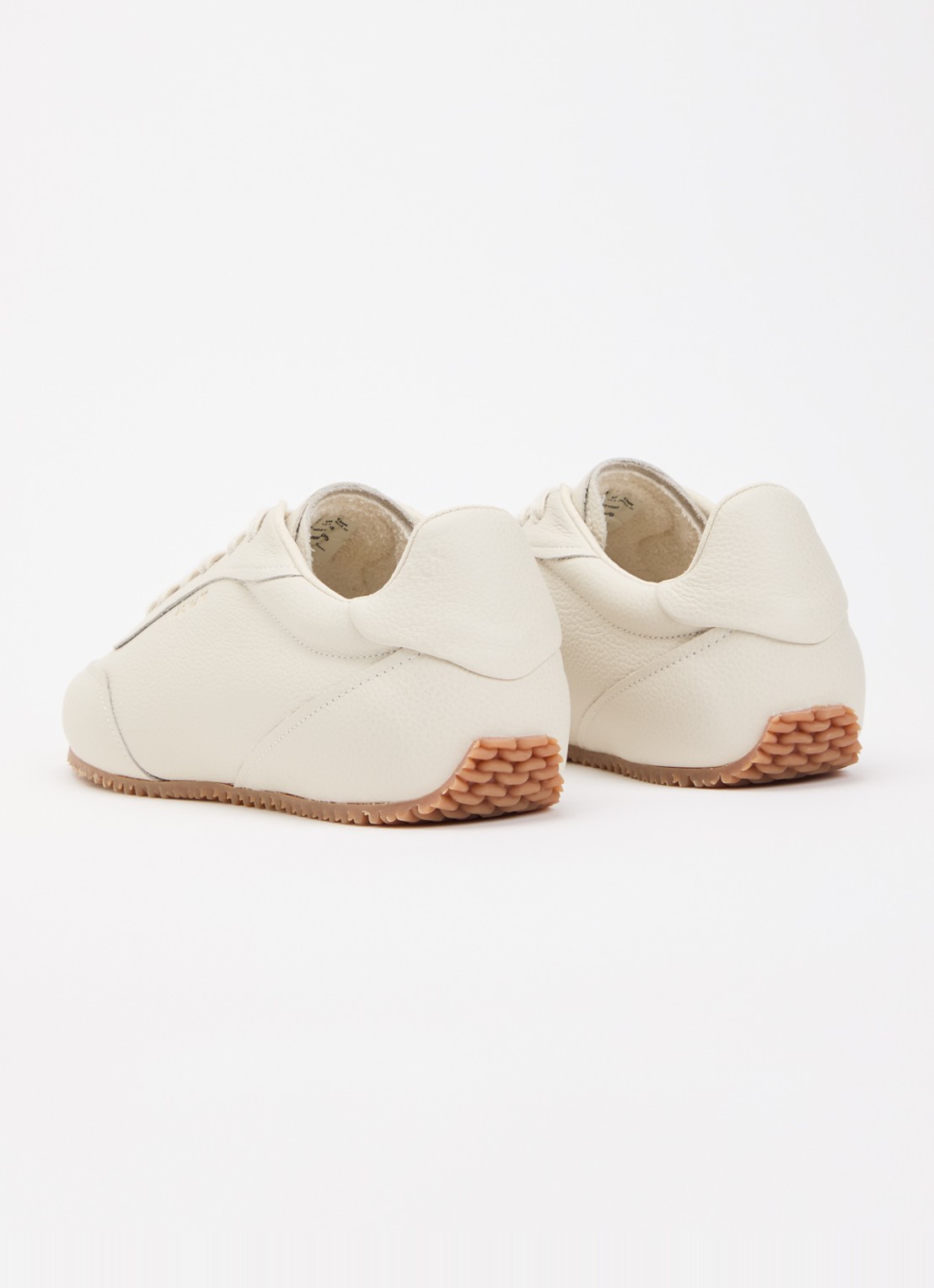 Axel Arigato Daze Runner sneaker van suède - achterkant gebroken wit
