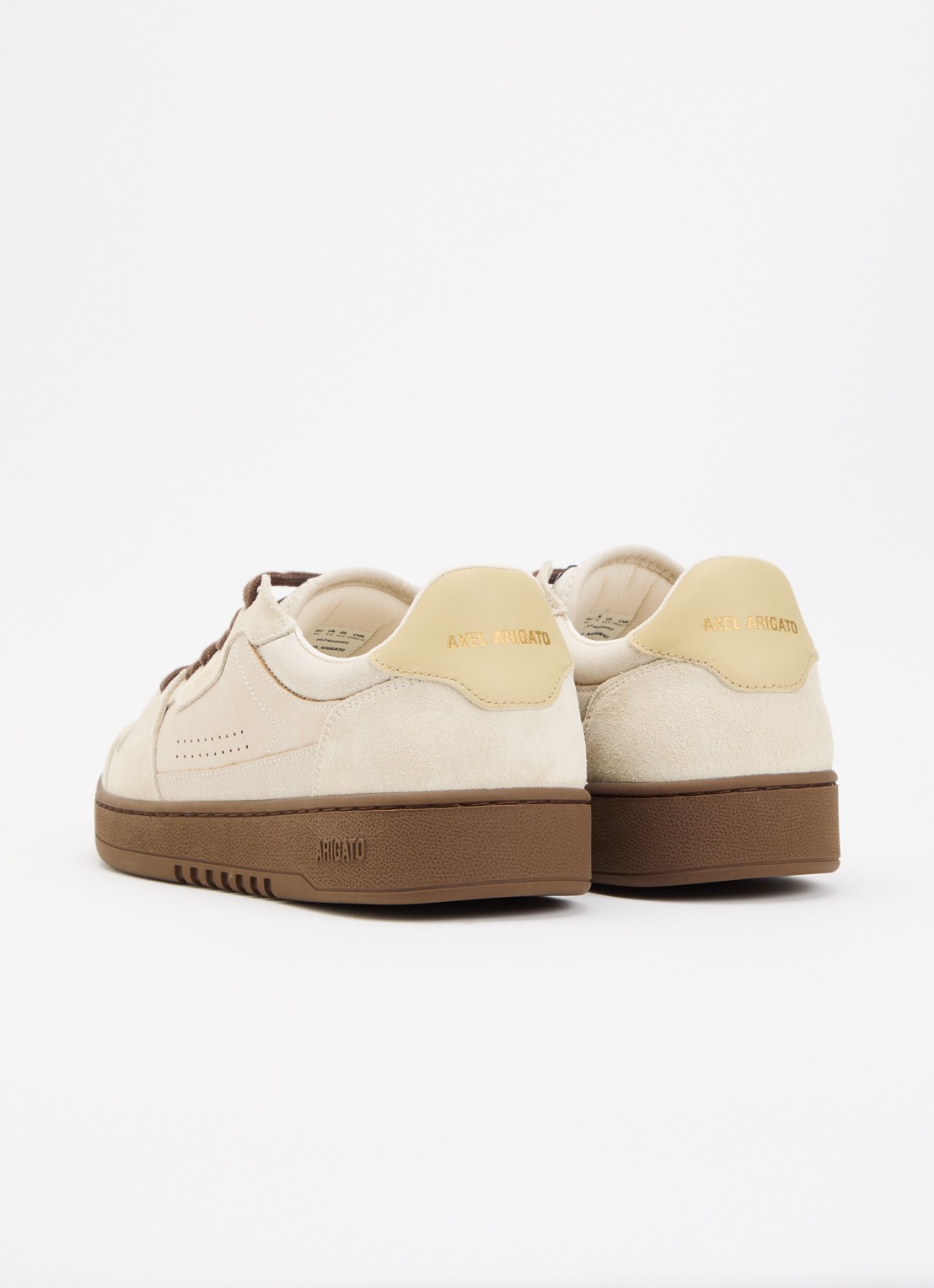 Axel Arigato Dice Lo sneaker van leer met details van suède - achterkant 2 beige