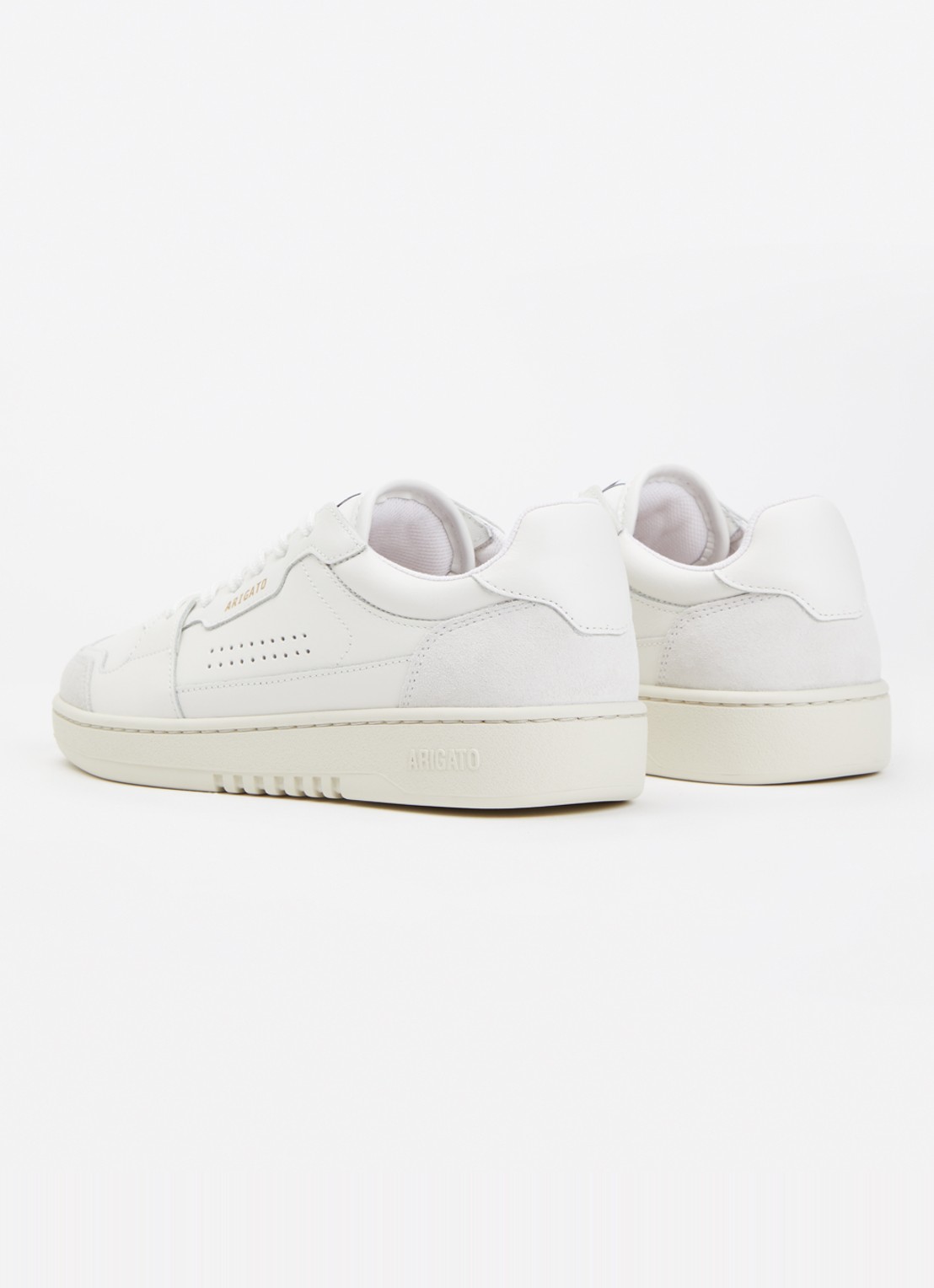 Axel Arigato Dice Lo sneaker van leer - achterkant 6 gebroken wit