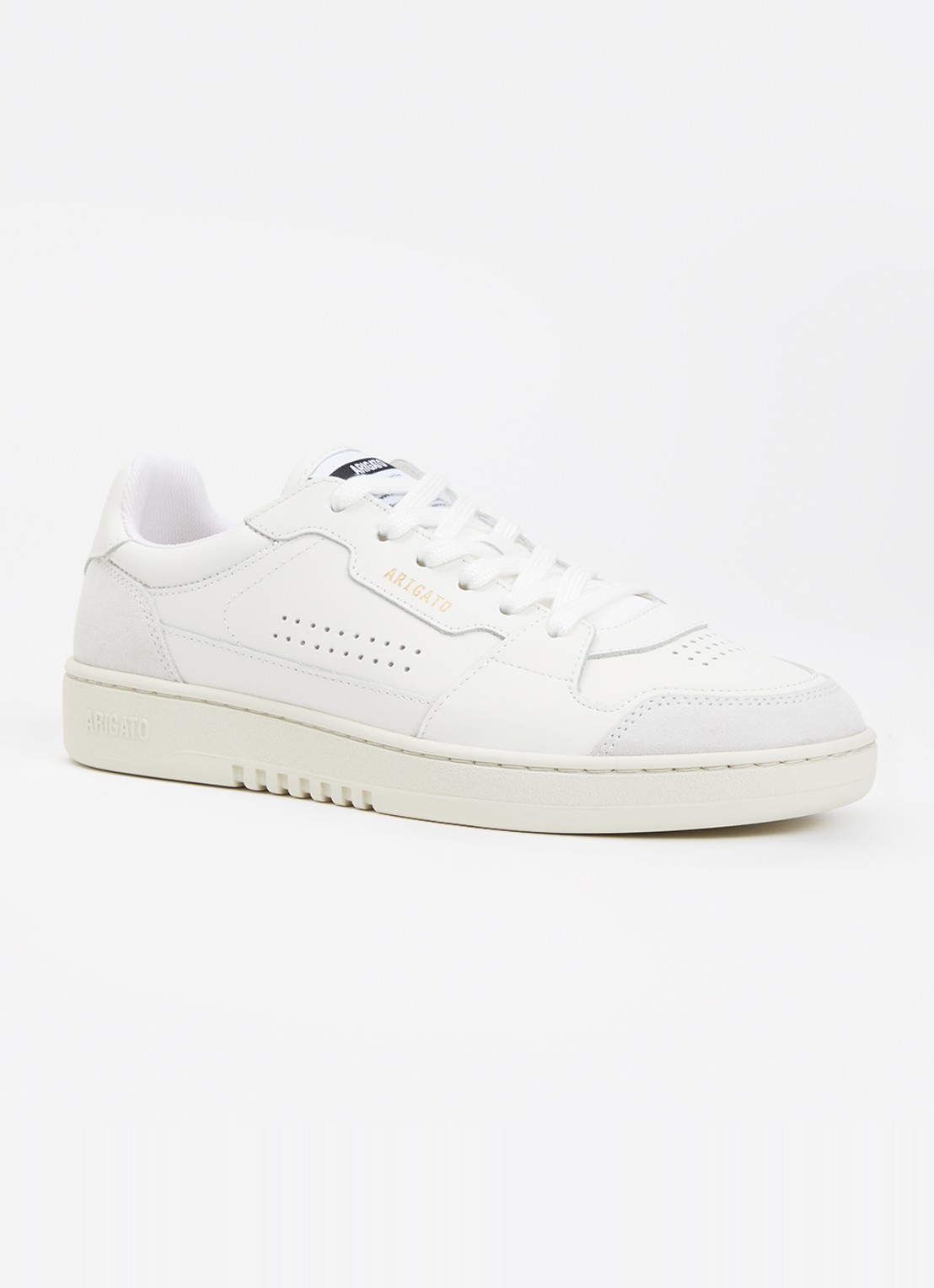 Axel Arigato Dice Lo sneaker van leer - voorkant gebroken wit