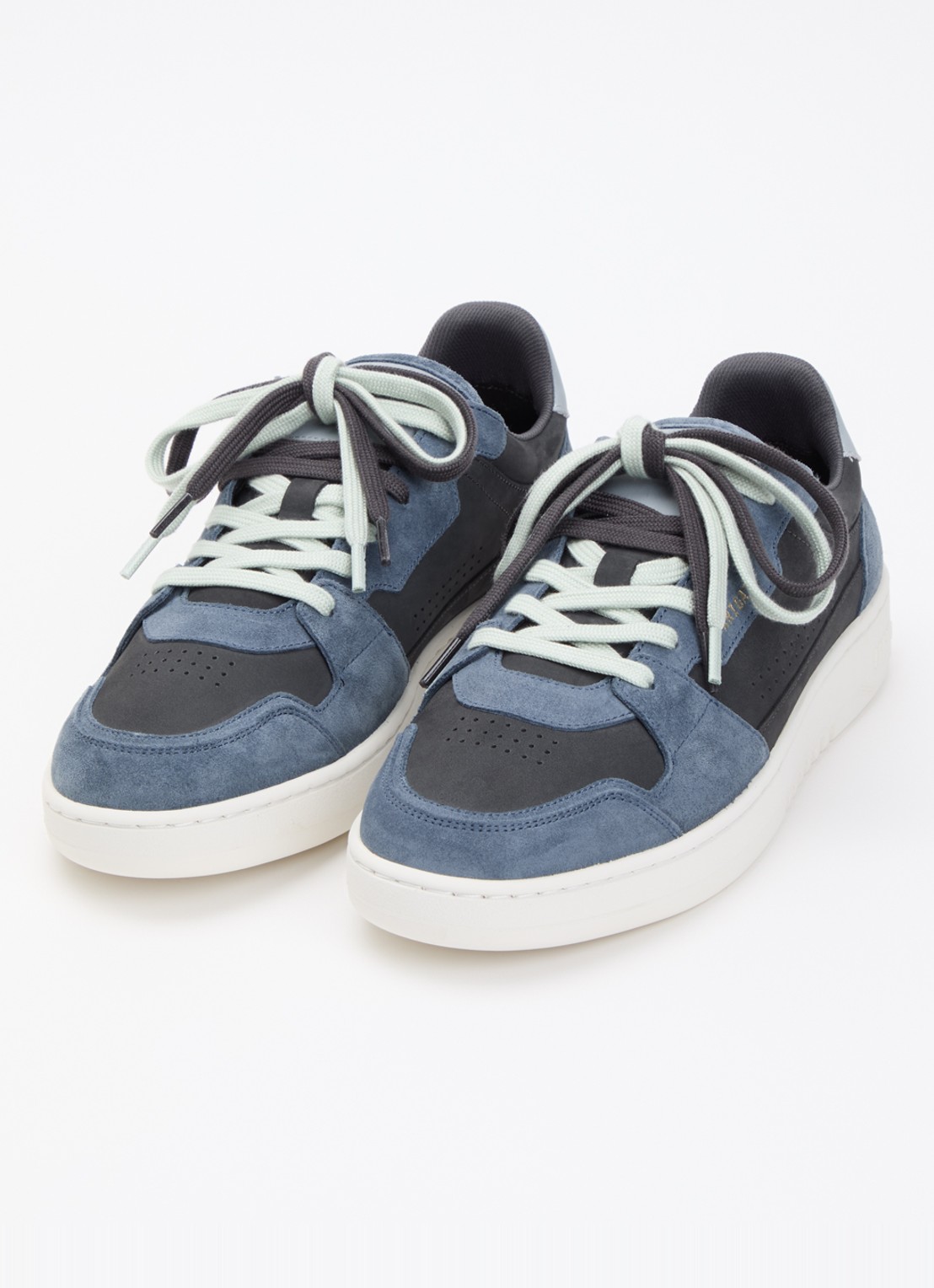 Axel Arigato Dice Lo sneaker van nubuck met suède details - detail staalblauw