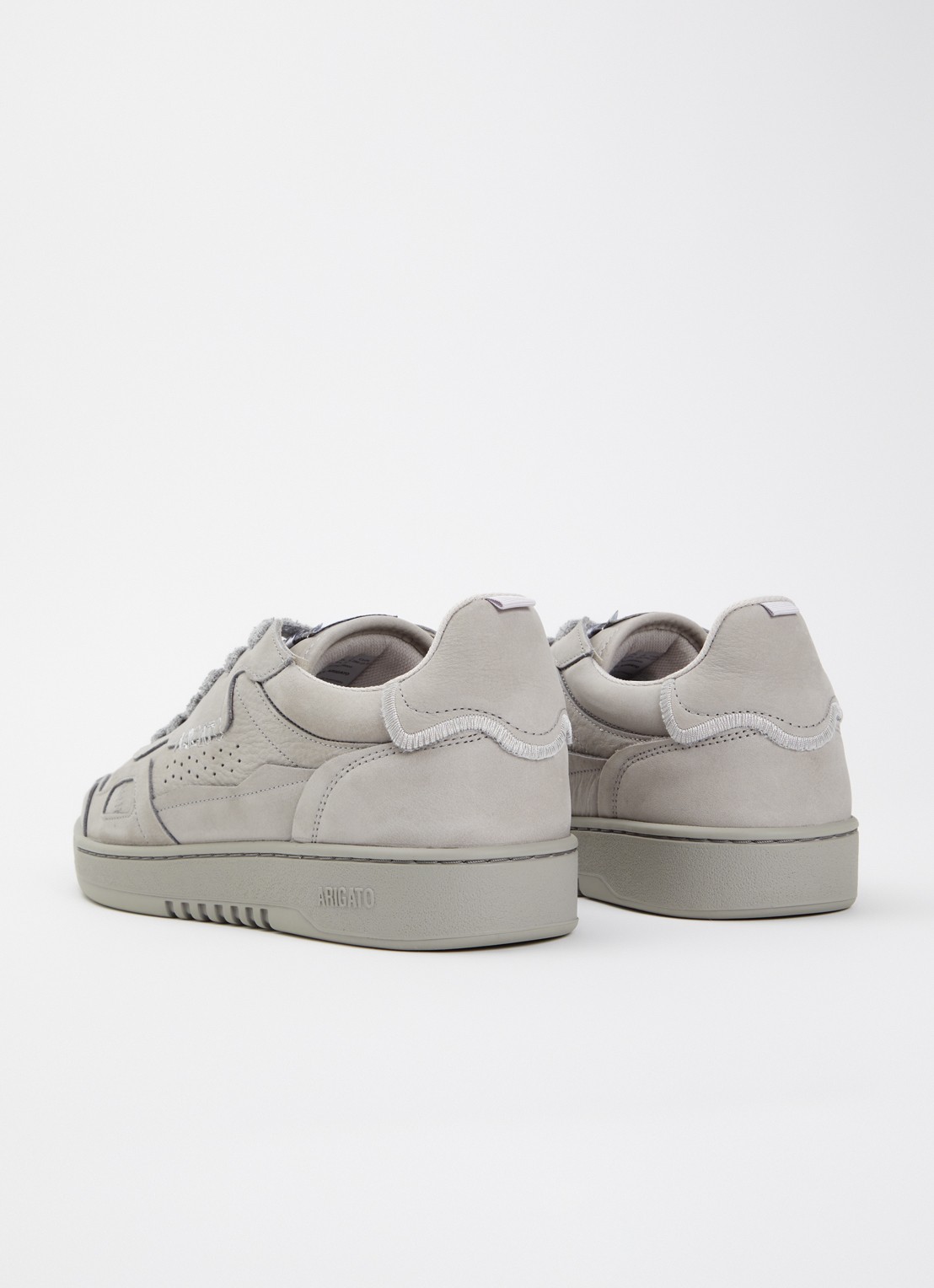 Axel Arigato Dice Patchwork sneaker van nubuck met logo - achterkant 2 grijs