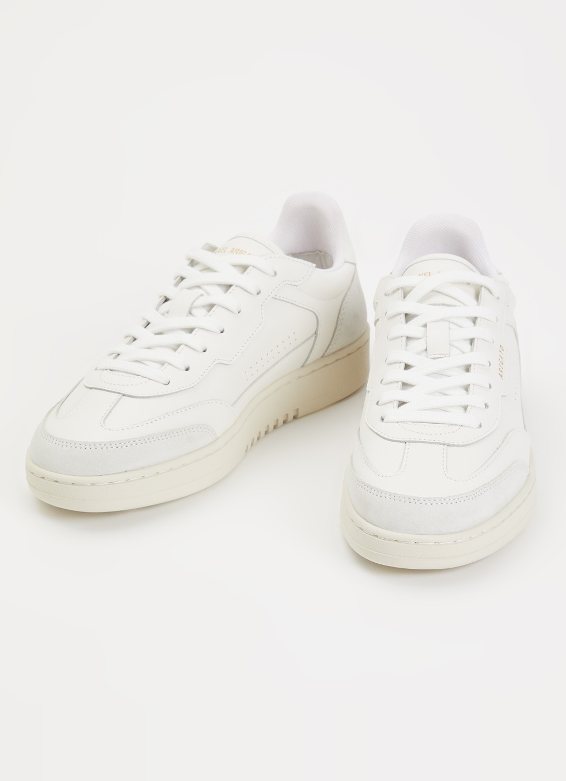 Axel Arigato Dice T-Toe sneaker van leer met suède details - detail wit