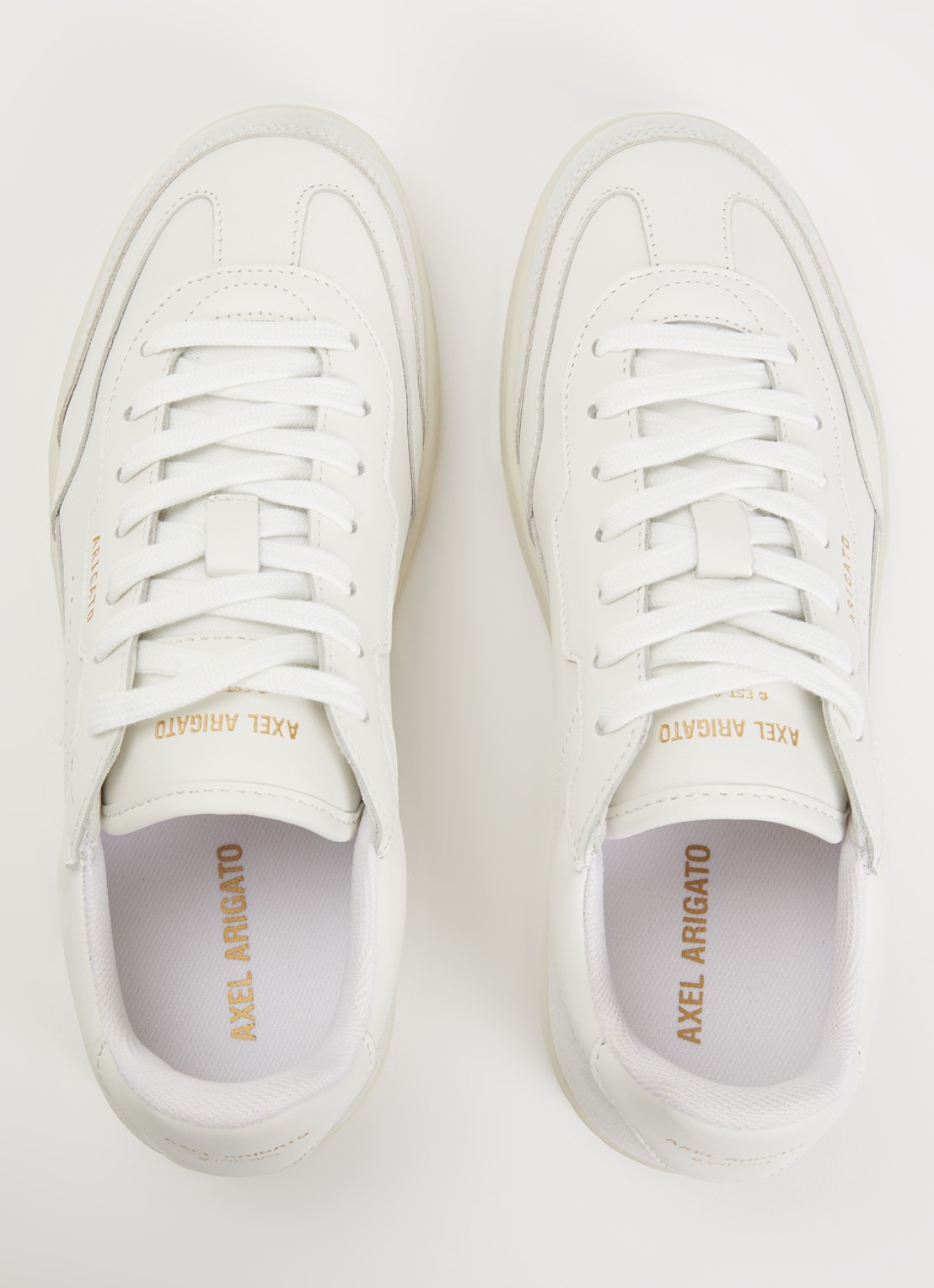 Axel Arigato Dice T-Toe sneaker van leer met suède details - detail 2 wit