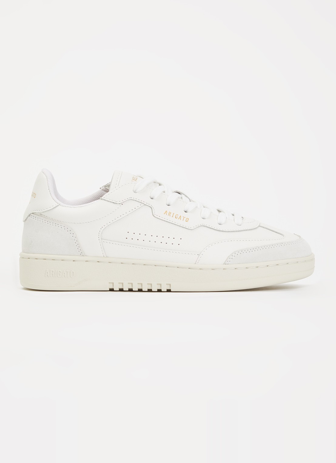 Axel Arigato Dice T-Toe sneaker van leer met suède details - voorkant 4 wit