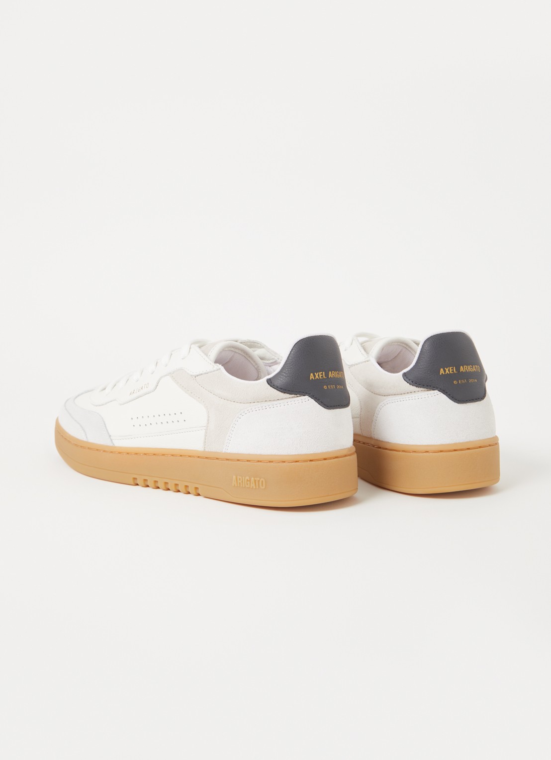 Axel Arigato Dice T-Toe sneaker van leer met suède details - achterkant 4 wit