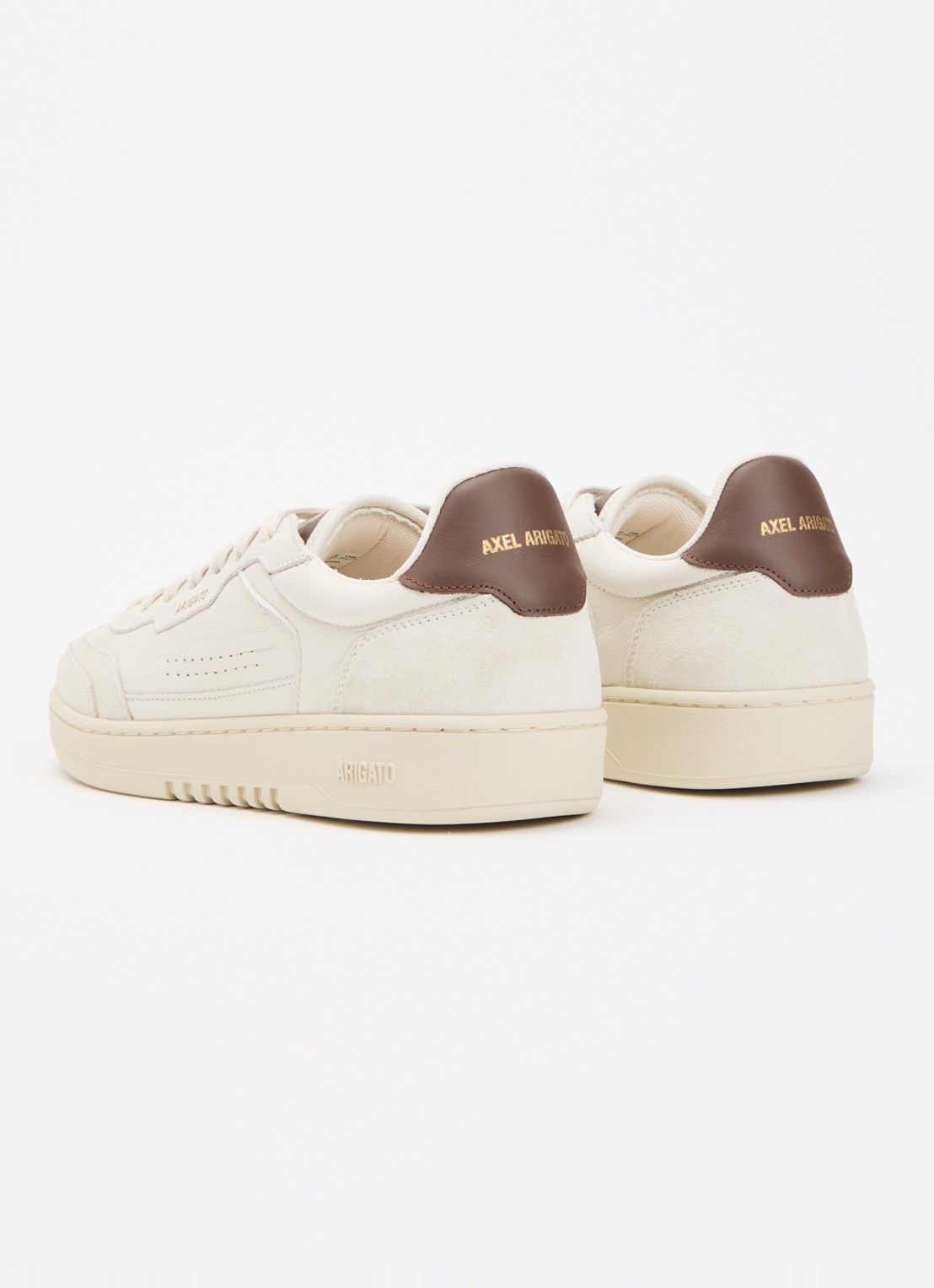 Axel Arigato Dice T-Toe sneaker van leer met suède details - achterkant 5 beige