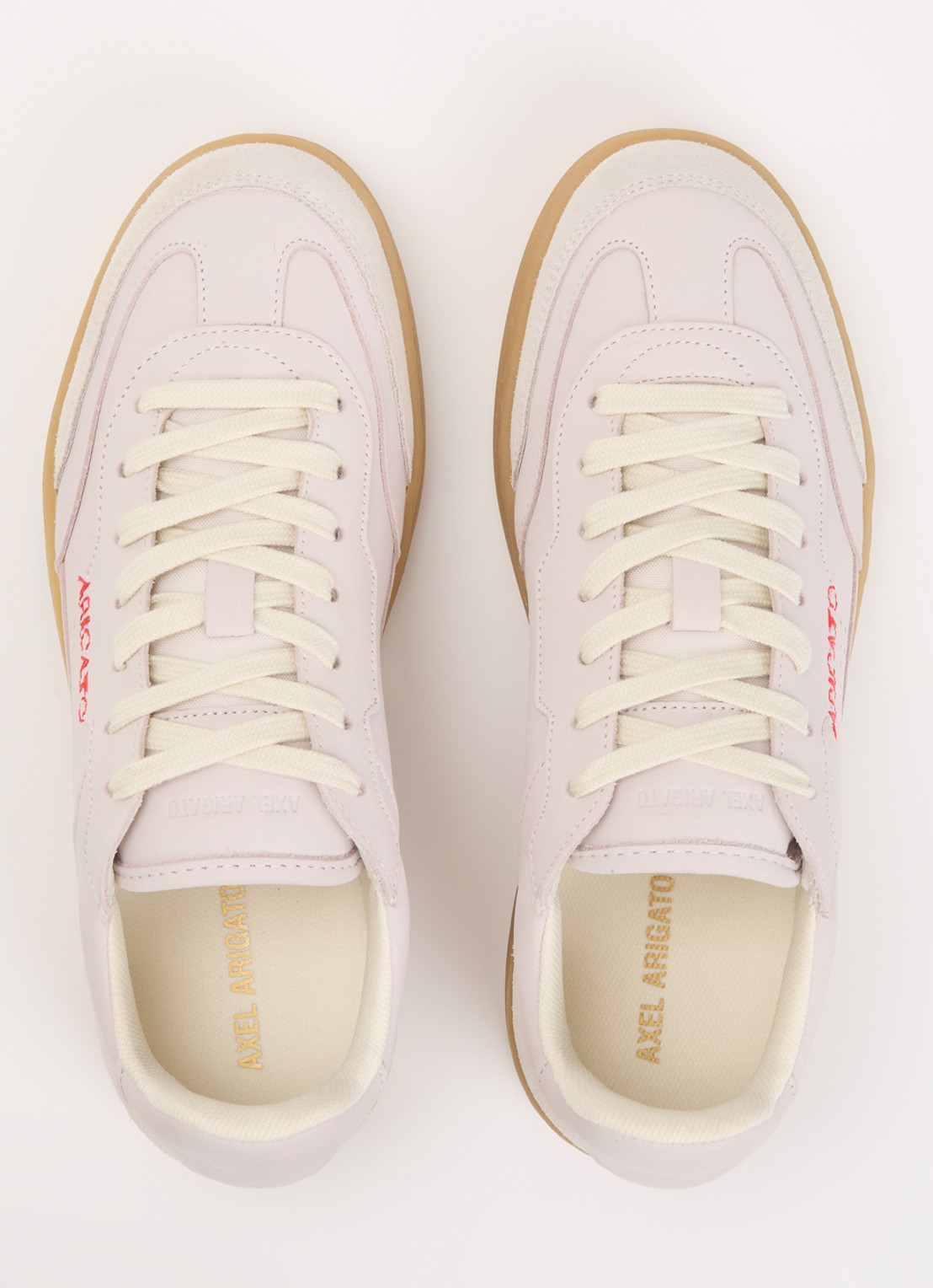 Axel Arigato Dice T-Toe sneaker van nubuck met details van suède  - detail 4 creme
