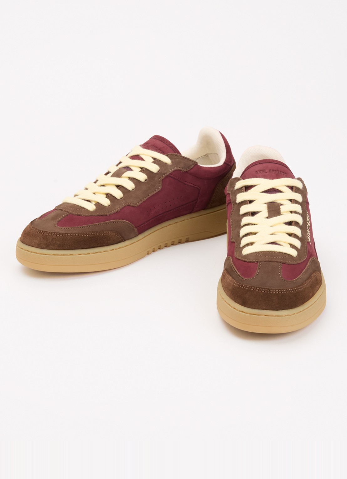 Axel Arigato Dice T-Toe sneaker van nubuck met suède details - detail 3 bordeauxrood