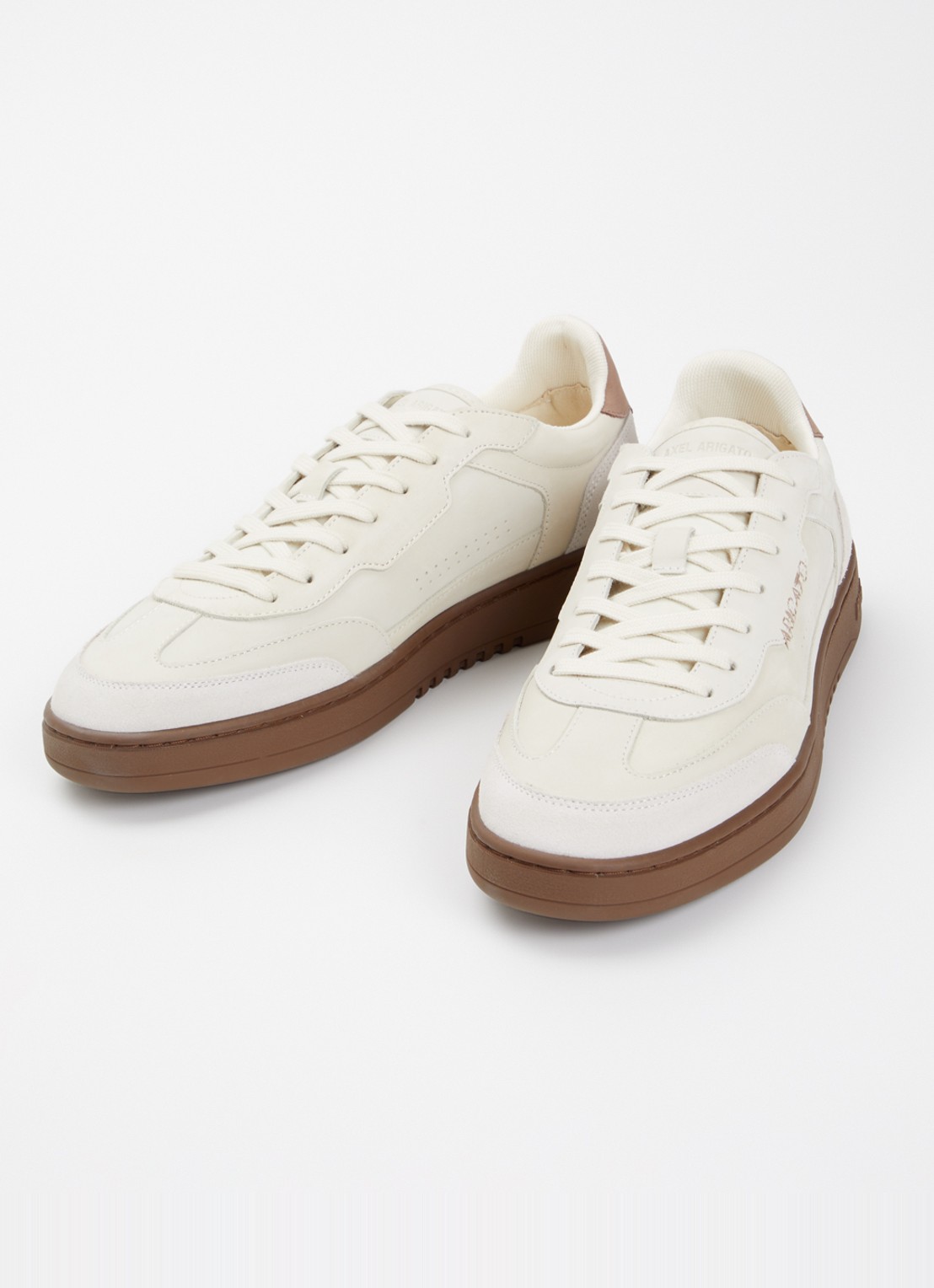Axel Arigato Dice T-Toe sneaker van nubuck met suède details - detail 3 creme