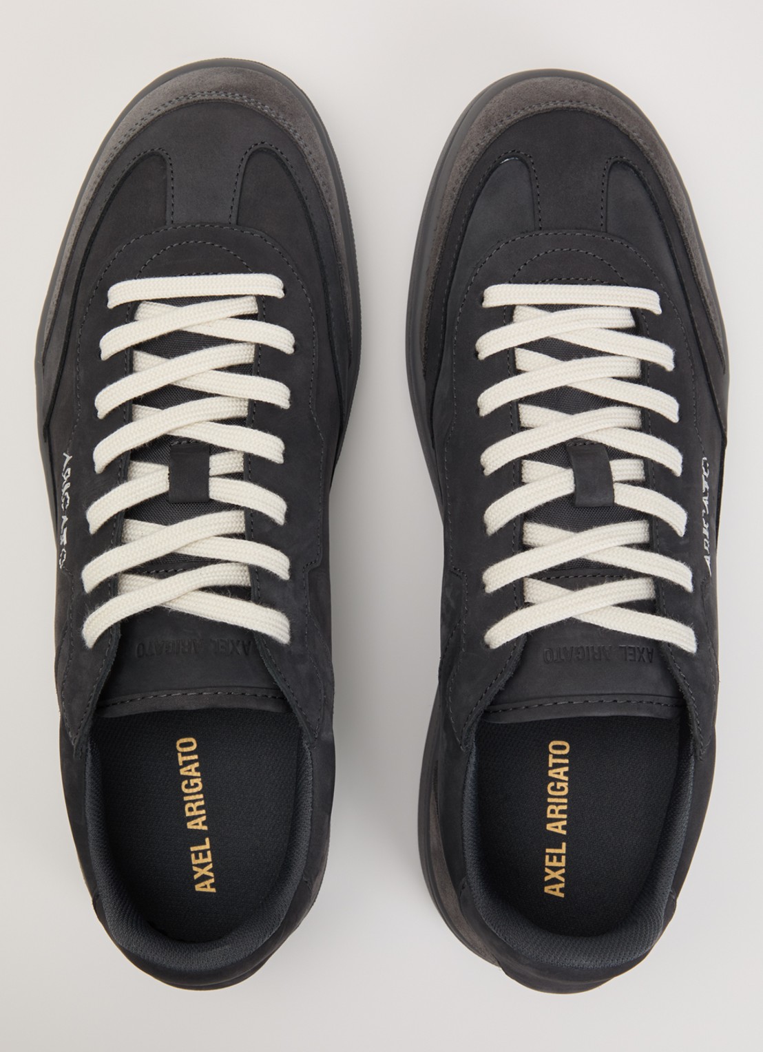Axel Arigato Dice T-Toe sneaker van nubuck met suède details - detail 3 antraciet