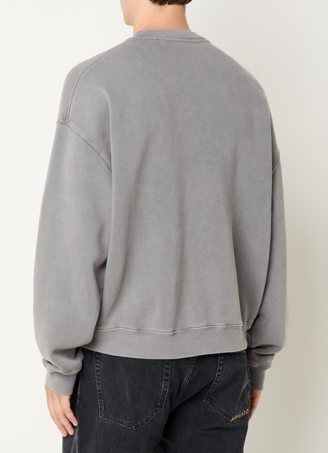 Axel Arigato Distort sweater met logo - achterkant 3 grijs
