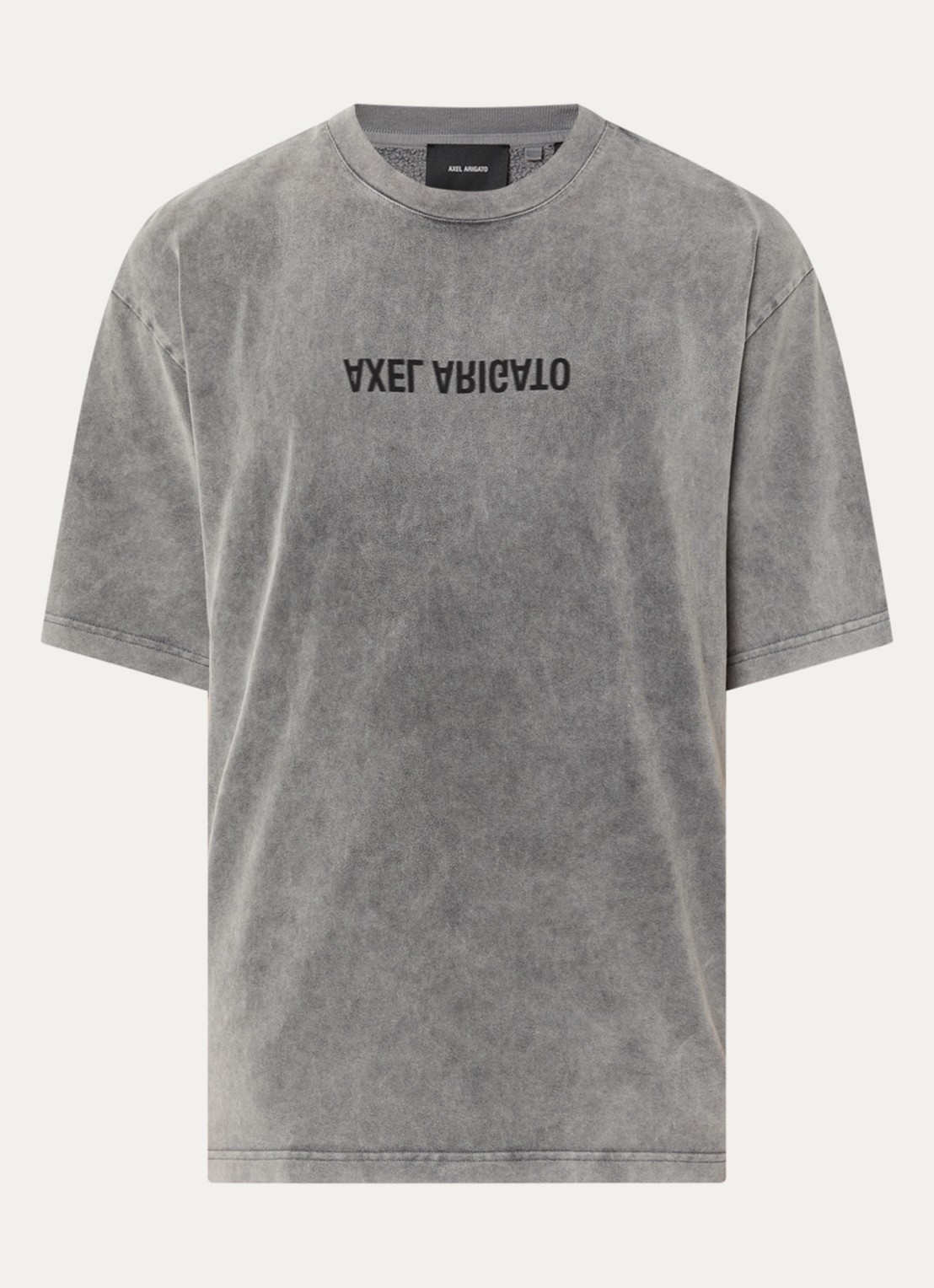 Axel Arigato Distort T-shirt met logoprint - voorkant 2 zwart