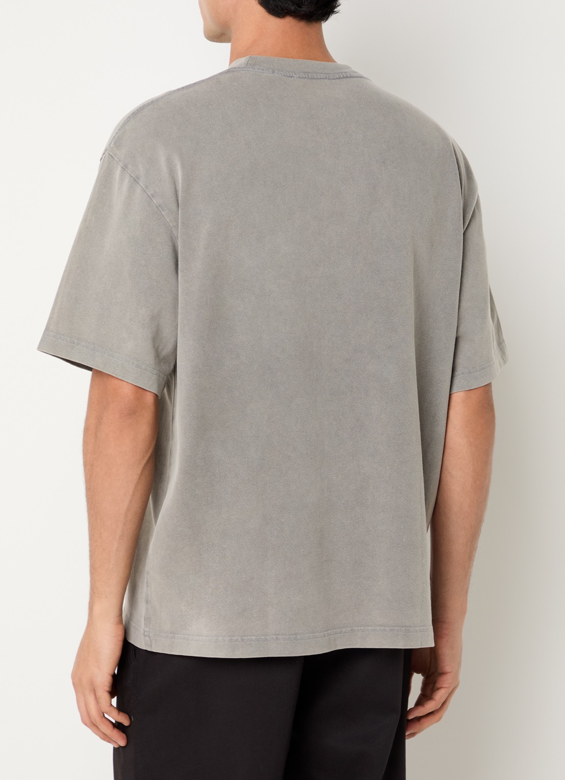 Axel Arigato Distort T-shirt met logoprint - achterkant grijs