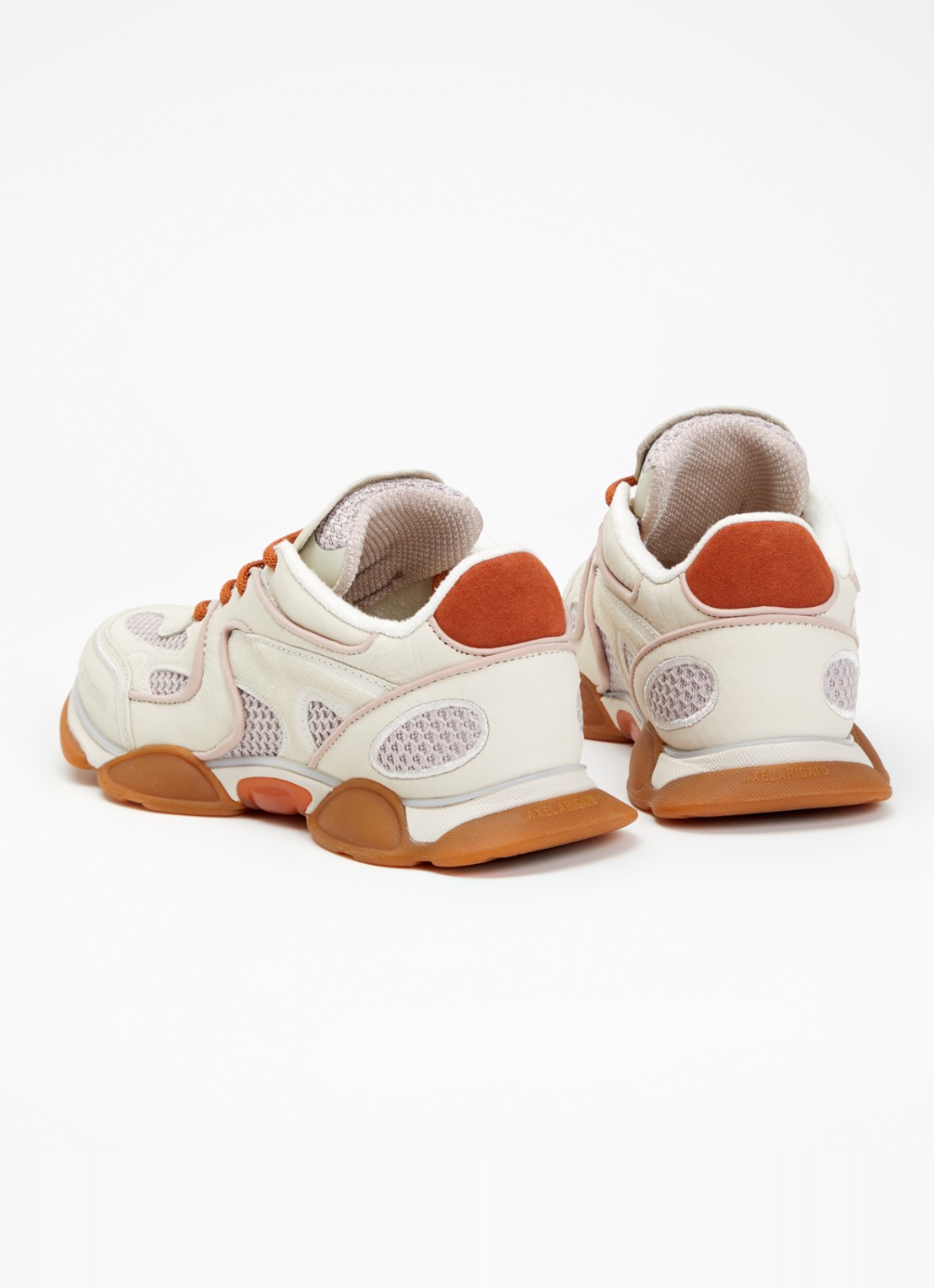 Axel Arigato Eris sneaker van leer met details van mesh en suède - achterkant 4 beige
