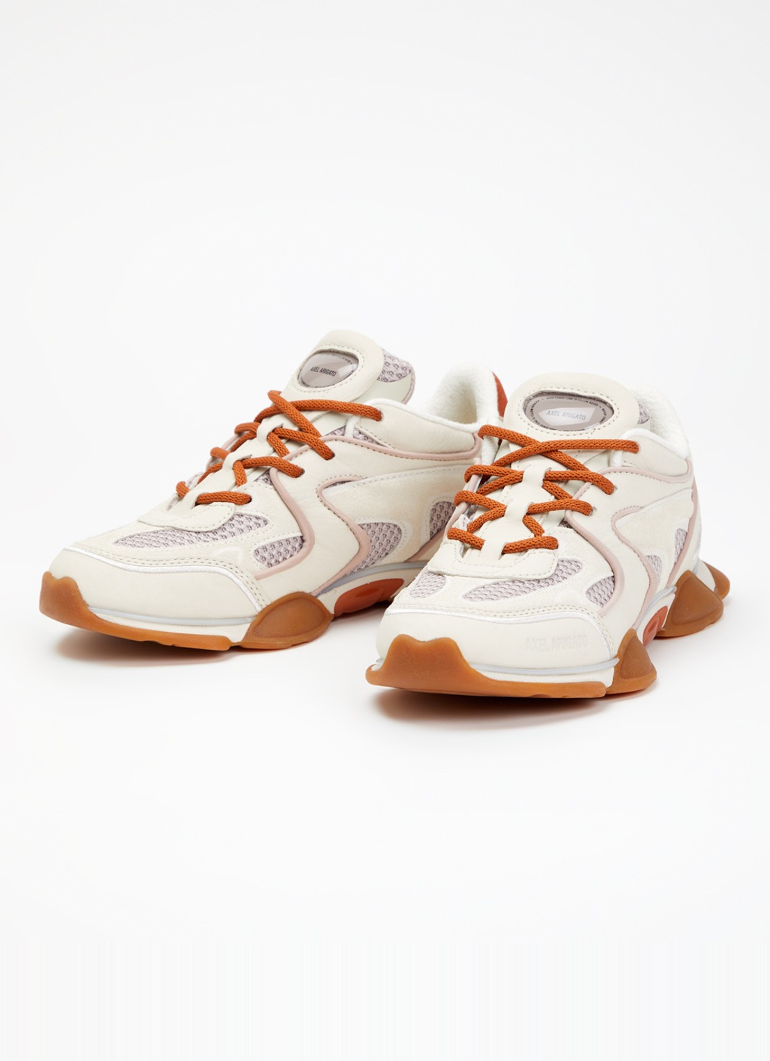 Axel Arigato Eris sneaker van leer met details van mesh en suède - detail beige