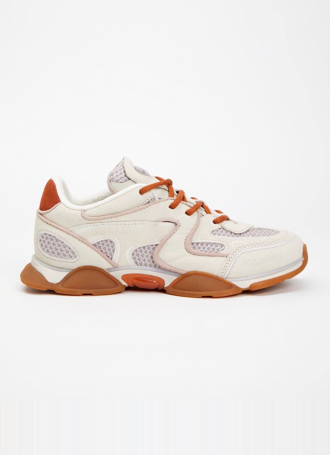Axel Arigato Eris sneaker van leer met details van mesh en suède - voorkant 5 beige