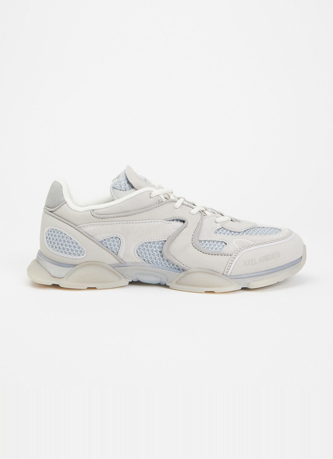 Axel Arigato Eris sneaker van leer met details van suède - voorkant 5 grijs