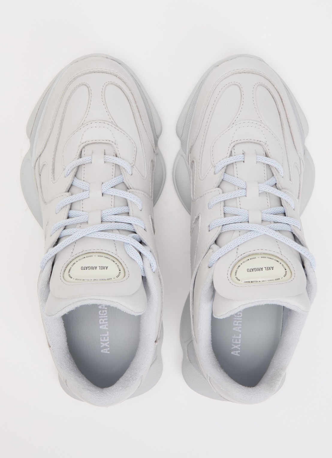 Axel Arigato Eris sneaker van leer - detail 3 lichtgrijs
