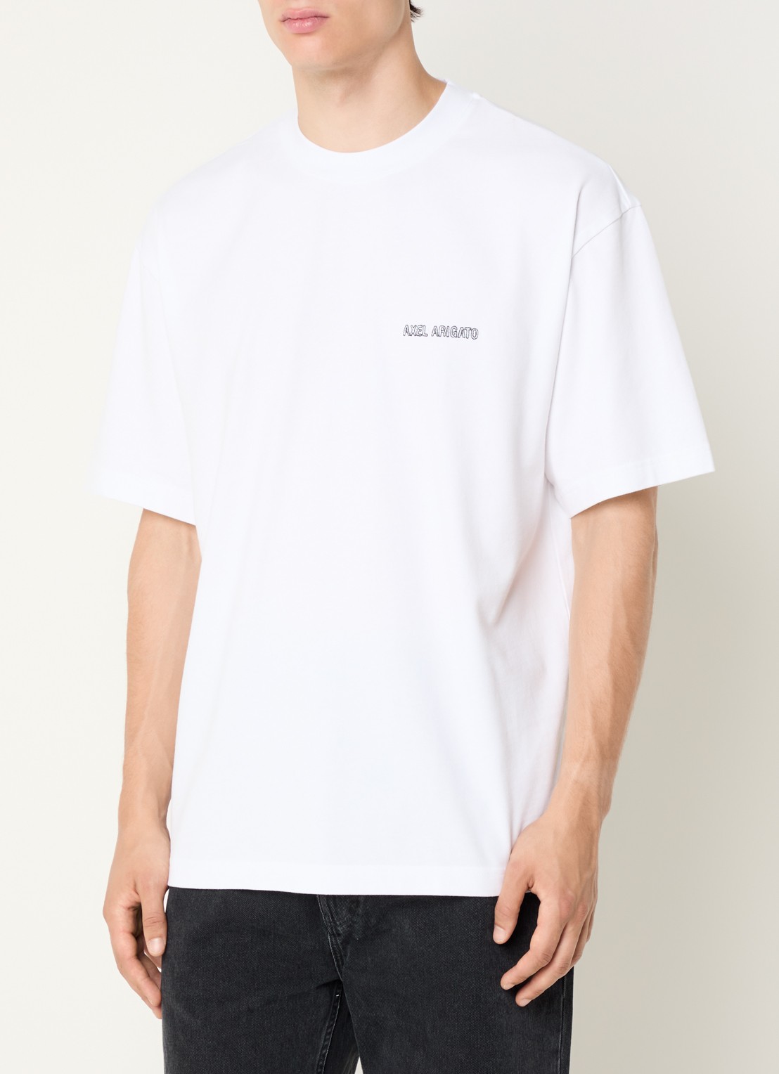 Axel Arigato Forest Sketch T-shirt met logo- en backprint - achterkant 4 wit