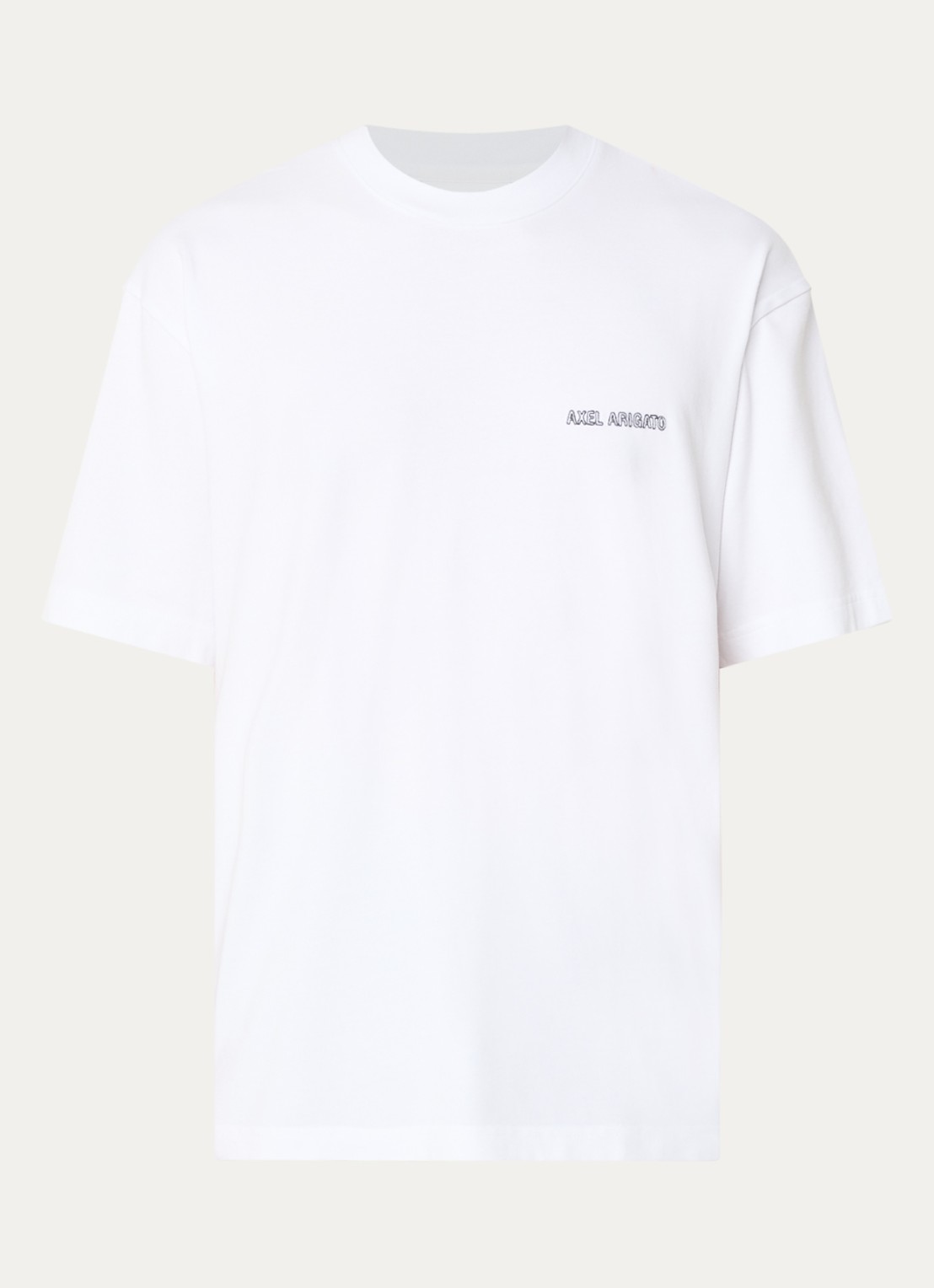 Axel Arigato Forest Sketch T-shirt met logo- en backprint - voorkant wit