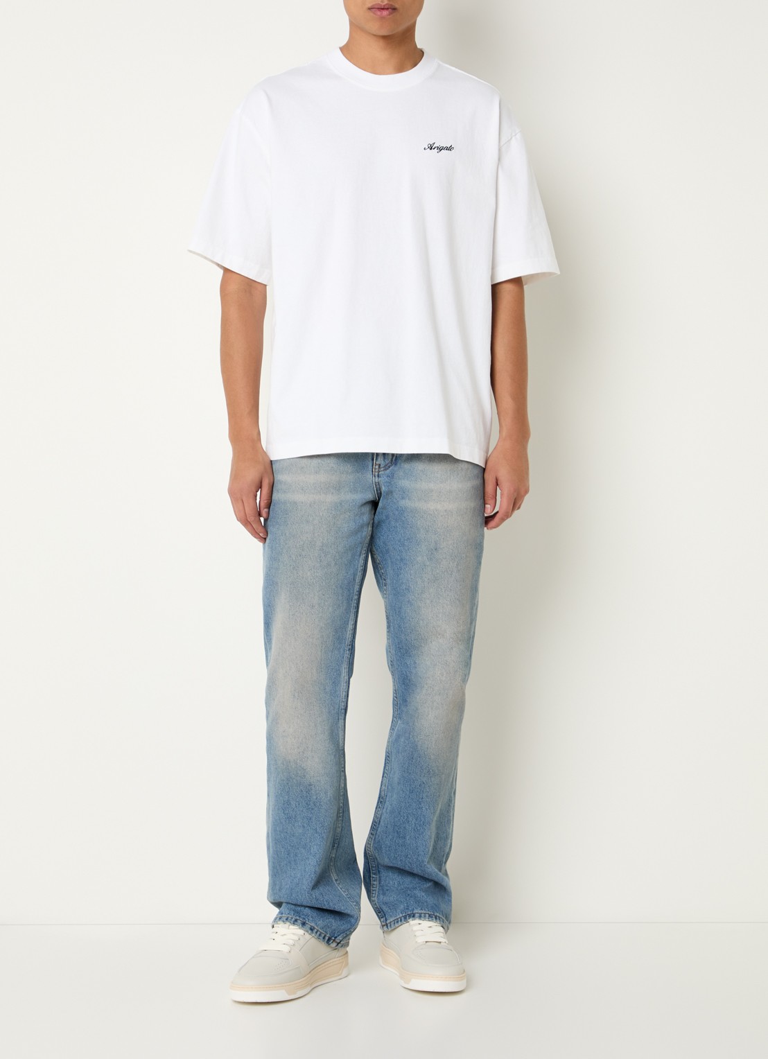Axel Arigato Honor T-shirt met logo - voorkant 2 wit