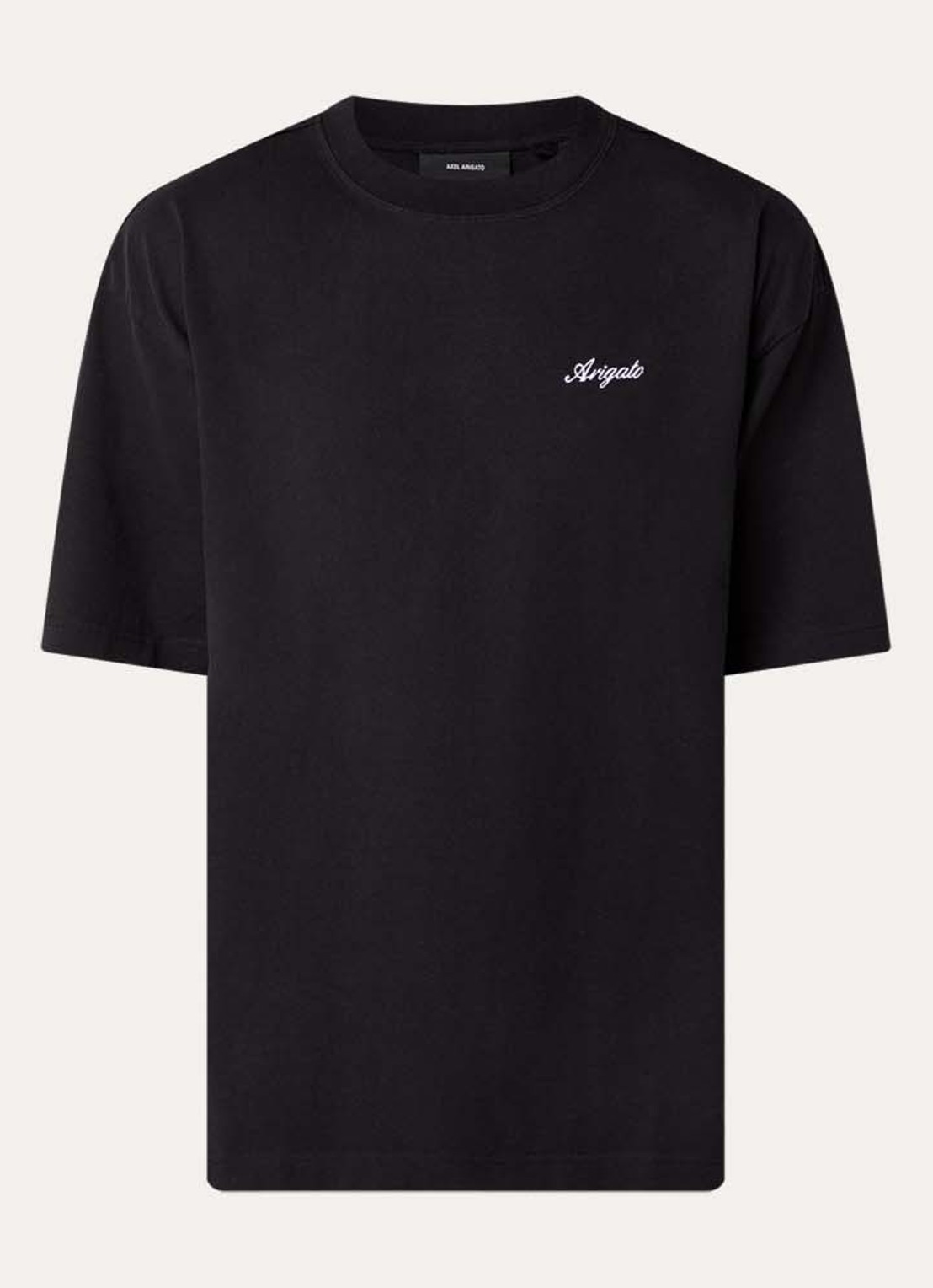 Axel Arigato Honor T-shirt met logo - voorkant zwart