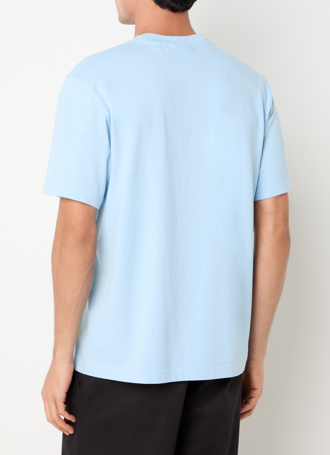 Axel Arigato Legacy T-shirt met logo - achterkant lichtblauw