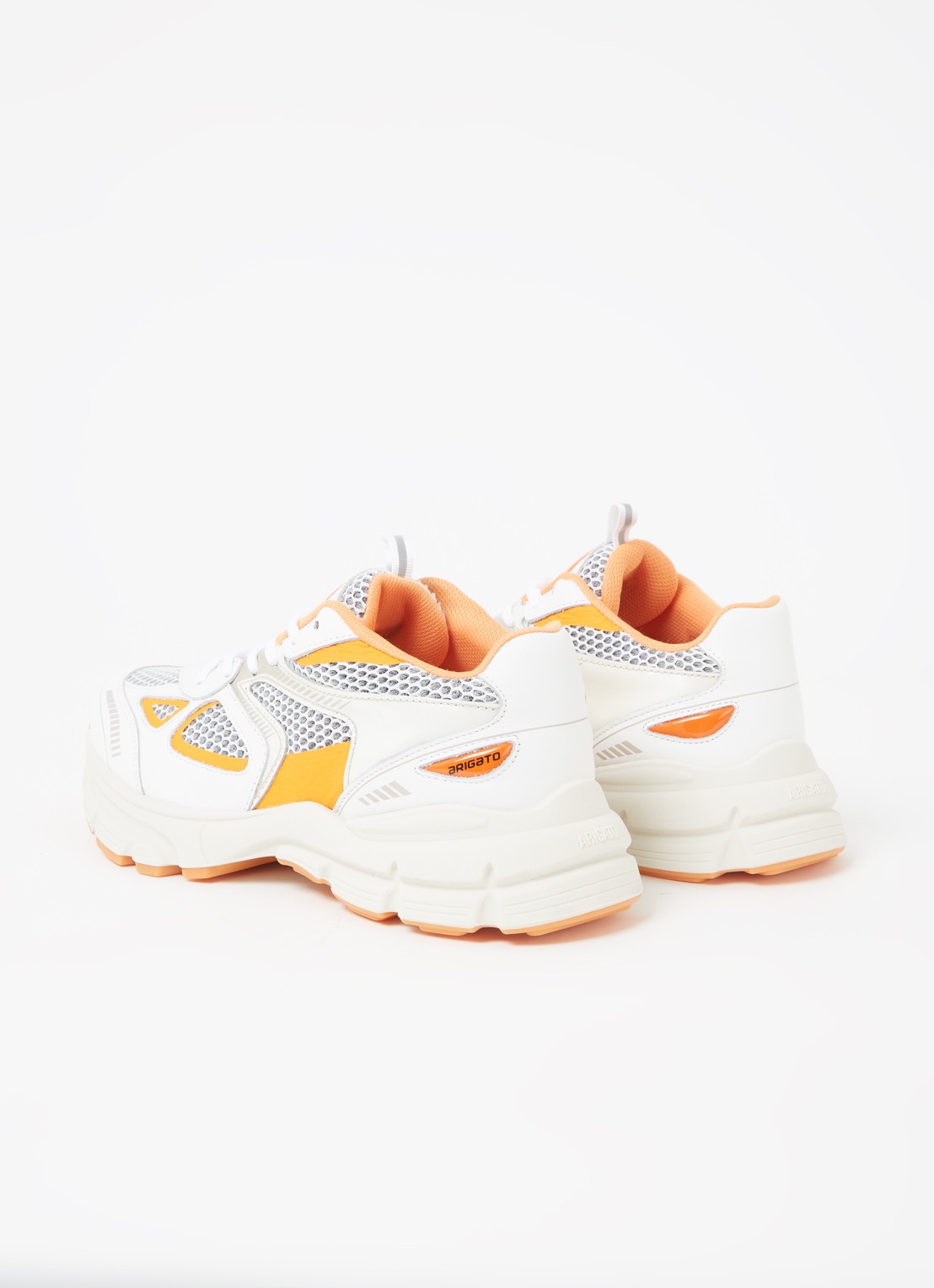 Axel Arigato Marathon Runner sneaker met kalfsleren details - detail 3 orange