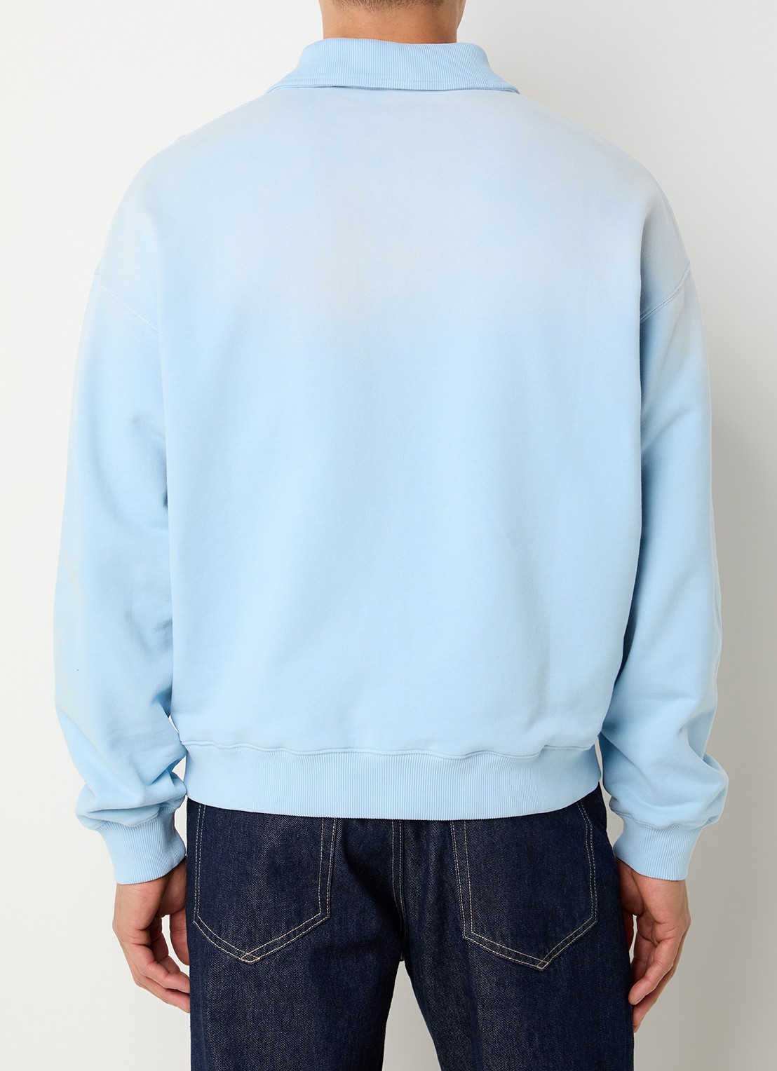 Axel Arigato Maze sweater met logoborduring - achterkant lichtblauw