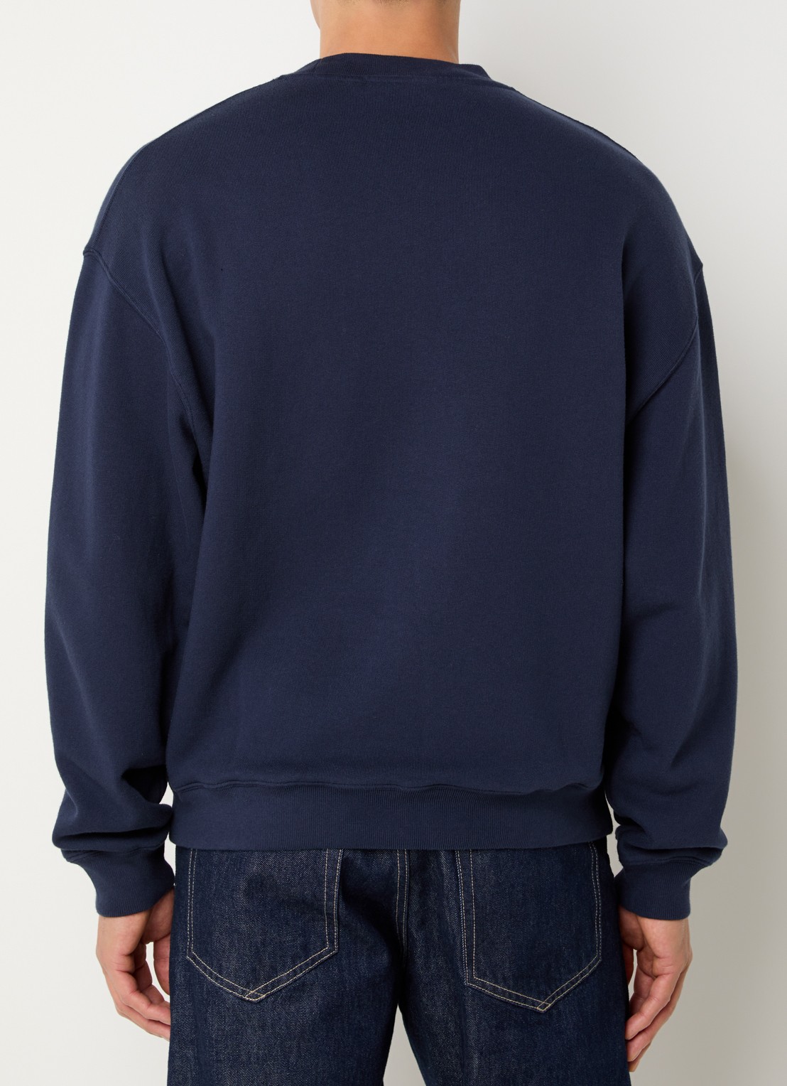 Axel Arigato Norton sweater met logo - achterkant donkerblauw