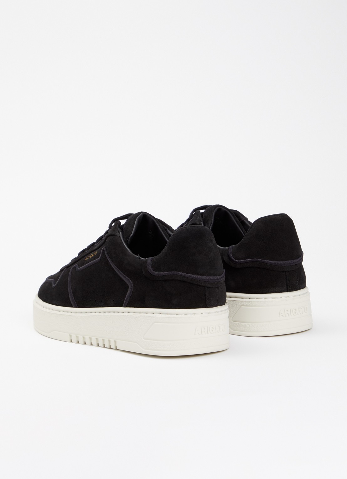 Axel Arigato Orbit sneaker van suède met borduring - achterkant 5 zwart