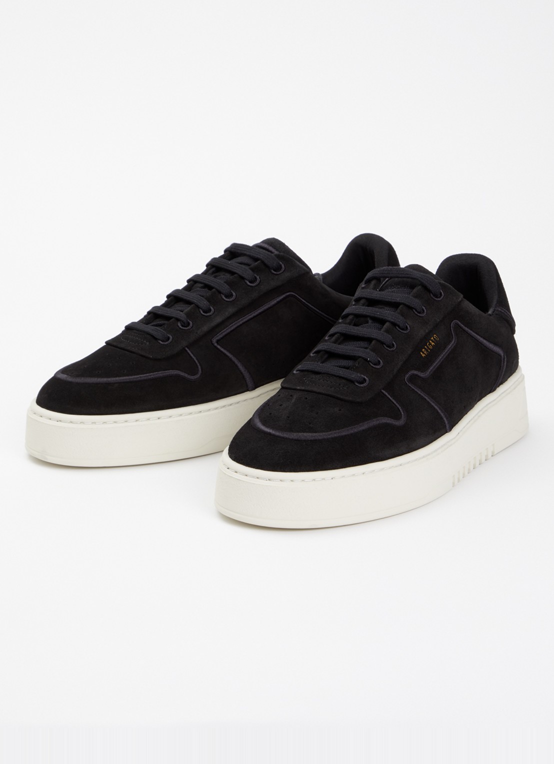 Axel Arigato Orbit sneaker van suède met borduring - detail 2 zwart