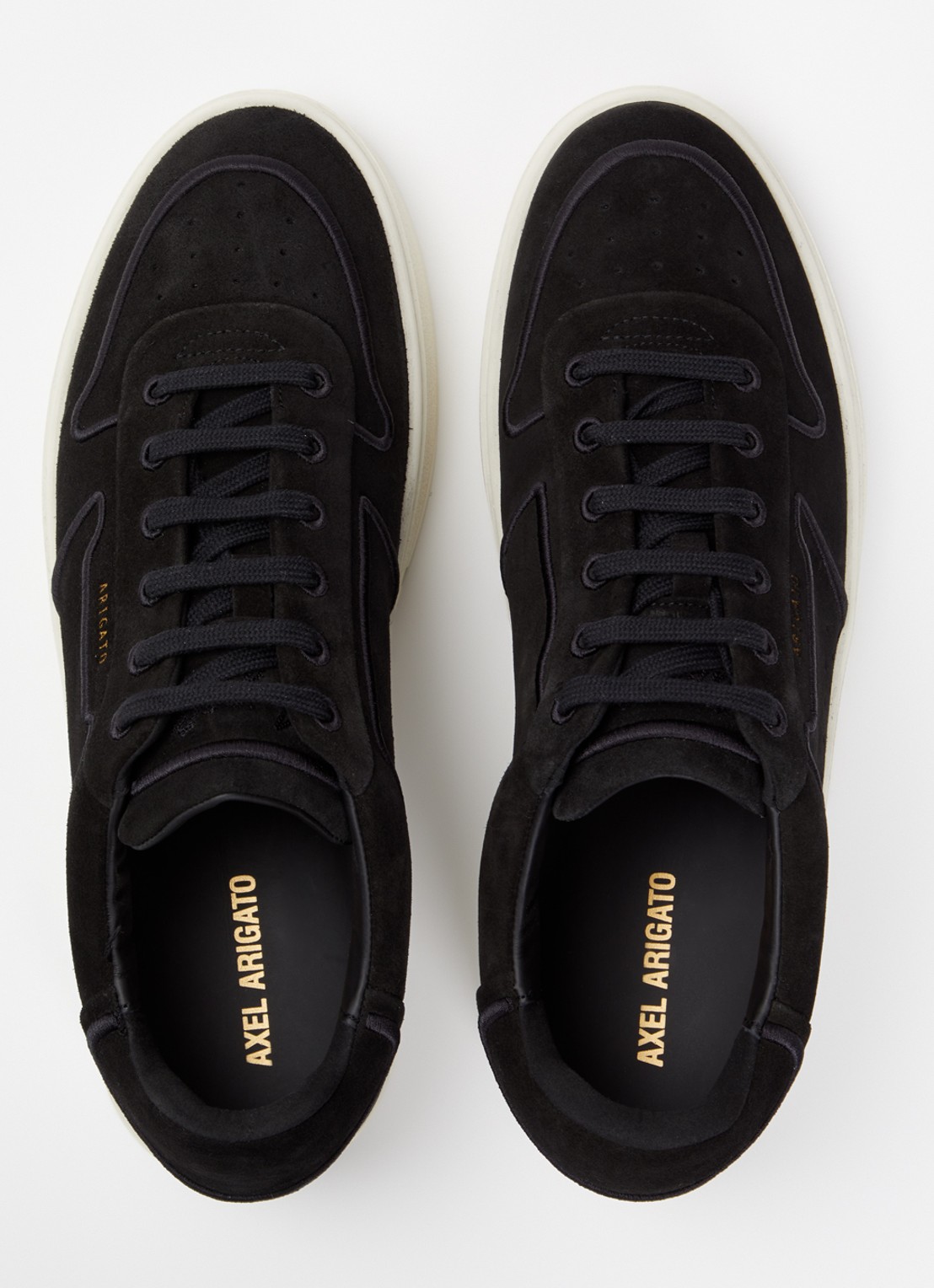 Axel Arigato Orbit sneaker van suède met borduring - detail 3 zwart