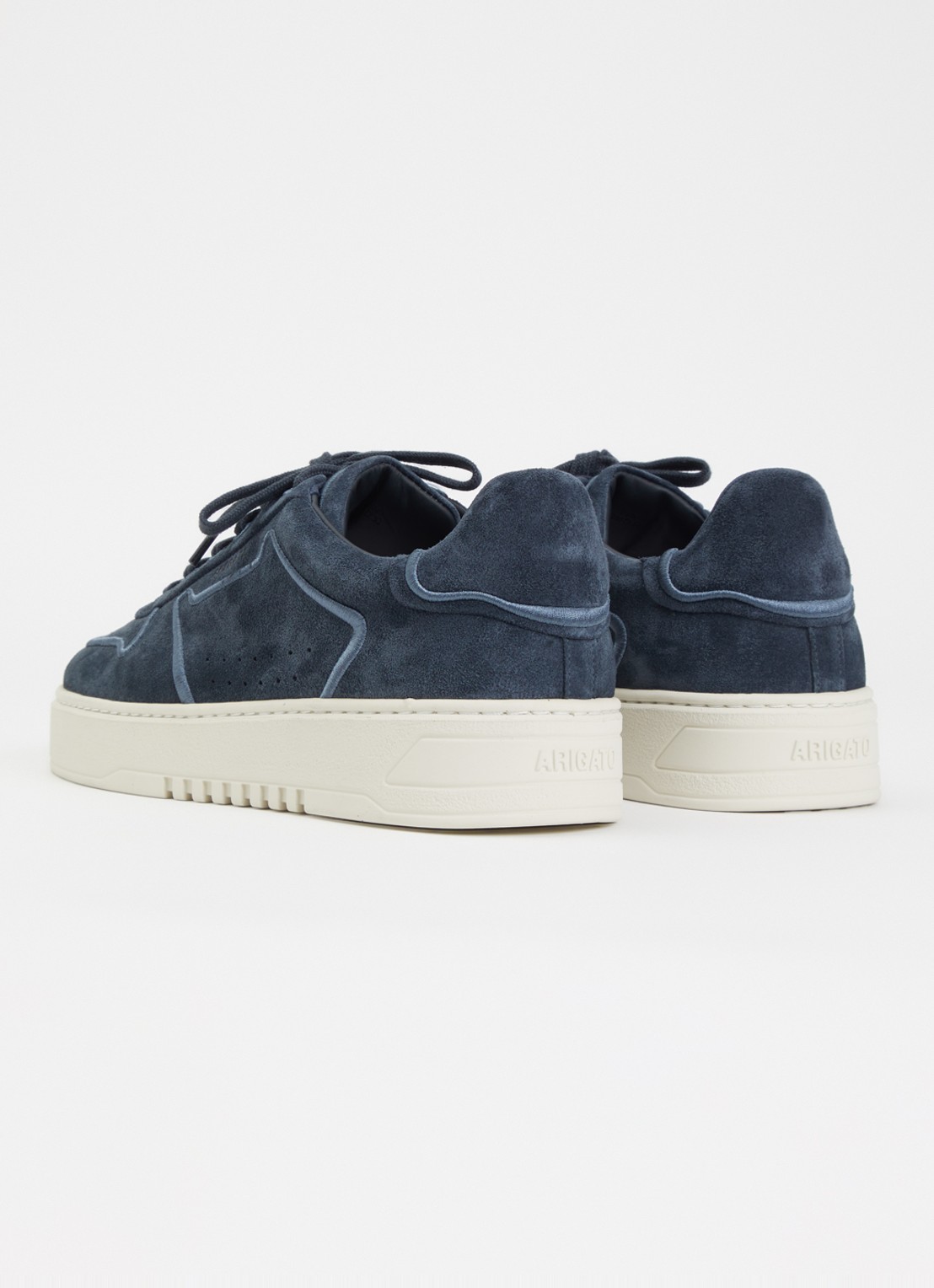 Axel Arigato Orbit Vintage sneaker van suède - achterkant 5 donkerblauw